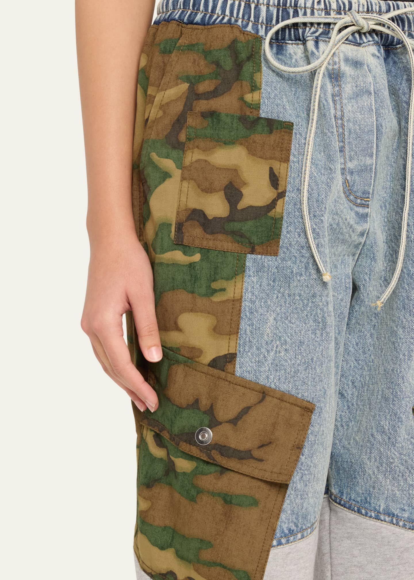 Patchwork Camo Ripstick Joggers