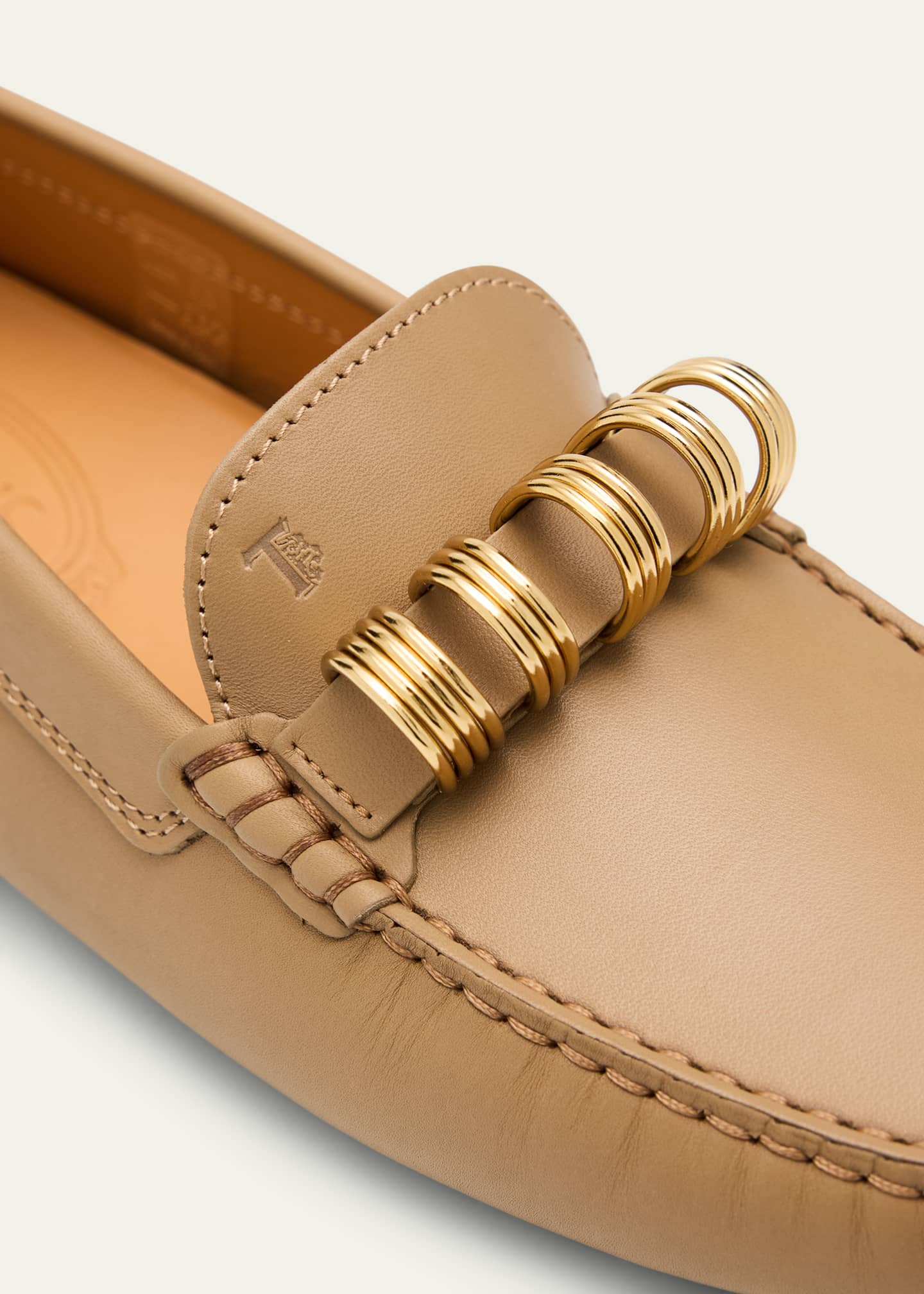 Tod's Gommino Calfskin Rings Driver Loafers - Bergdorf Goodman