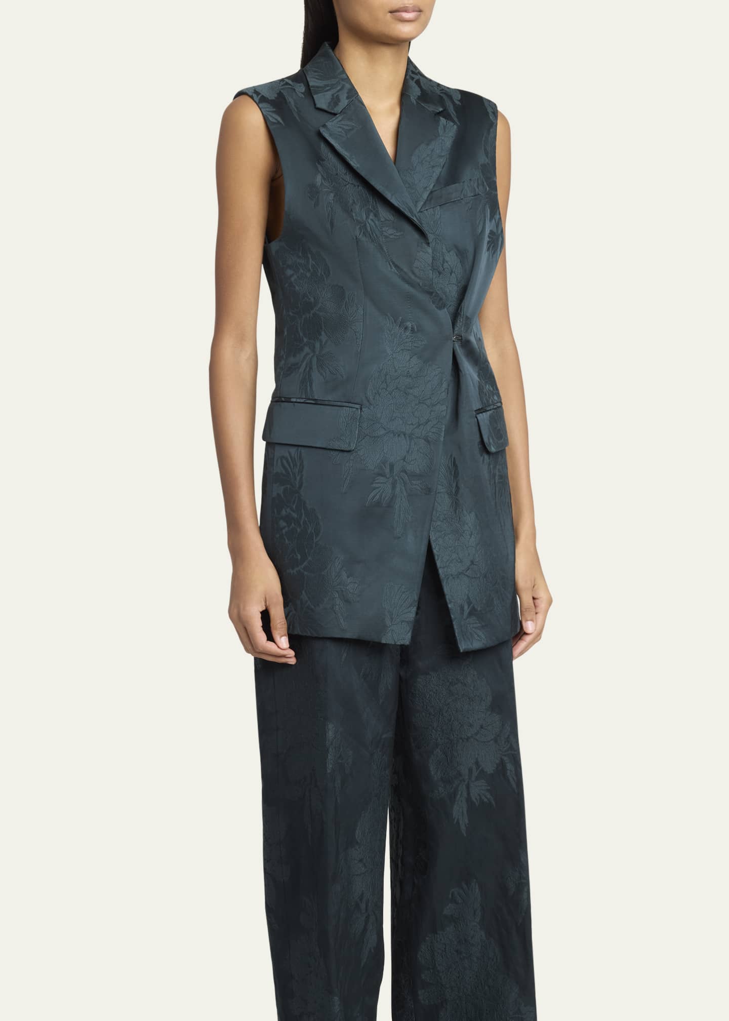 DRIES VAN NOTEN Striped wool-blend twill vest | NET-A-PORTER