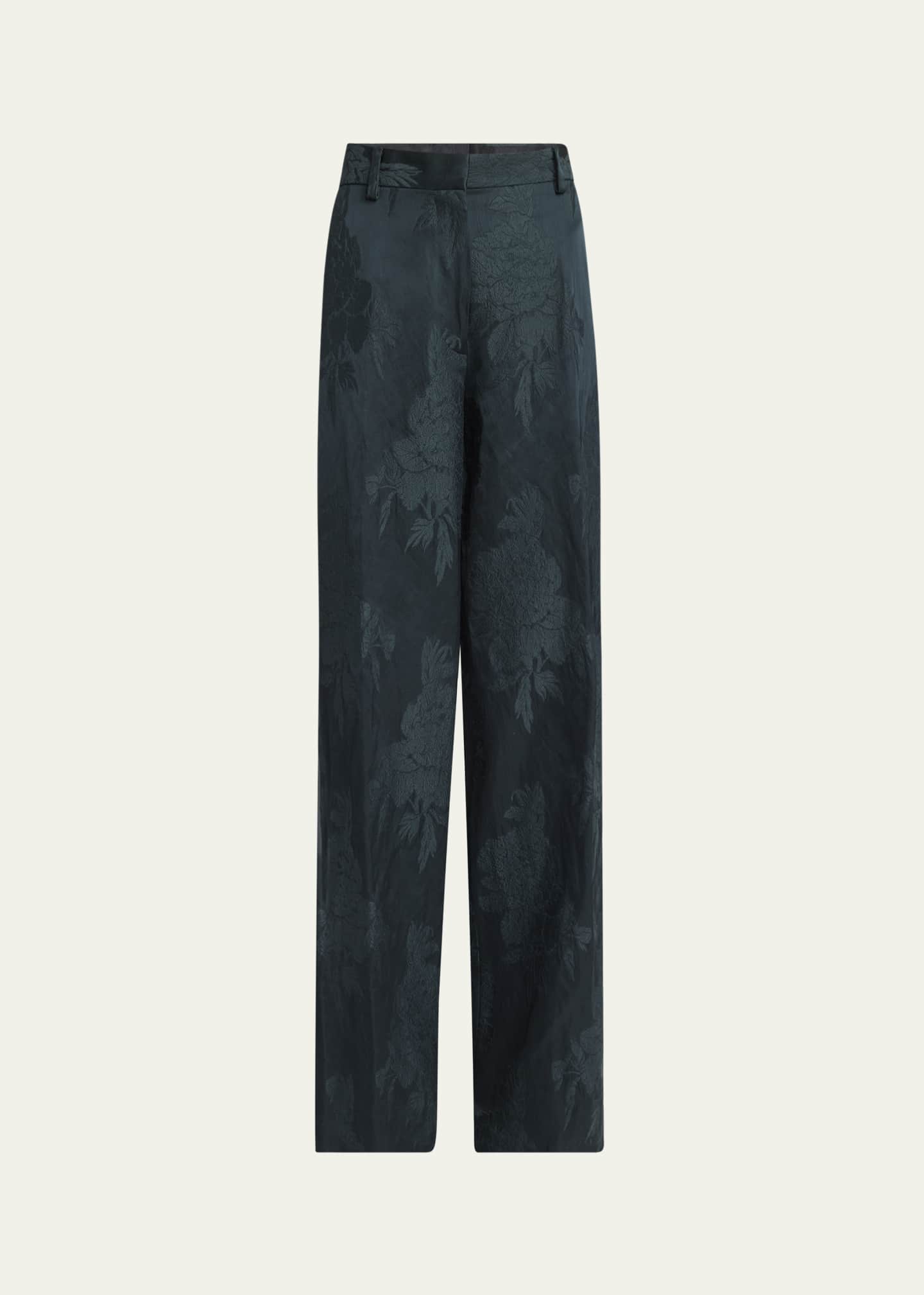 【louren】flower jacquard half pants Pants In Apres L'hiver Jacquard Floreale Lurex for Woman in