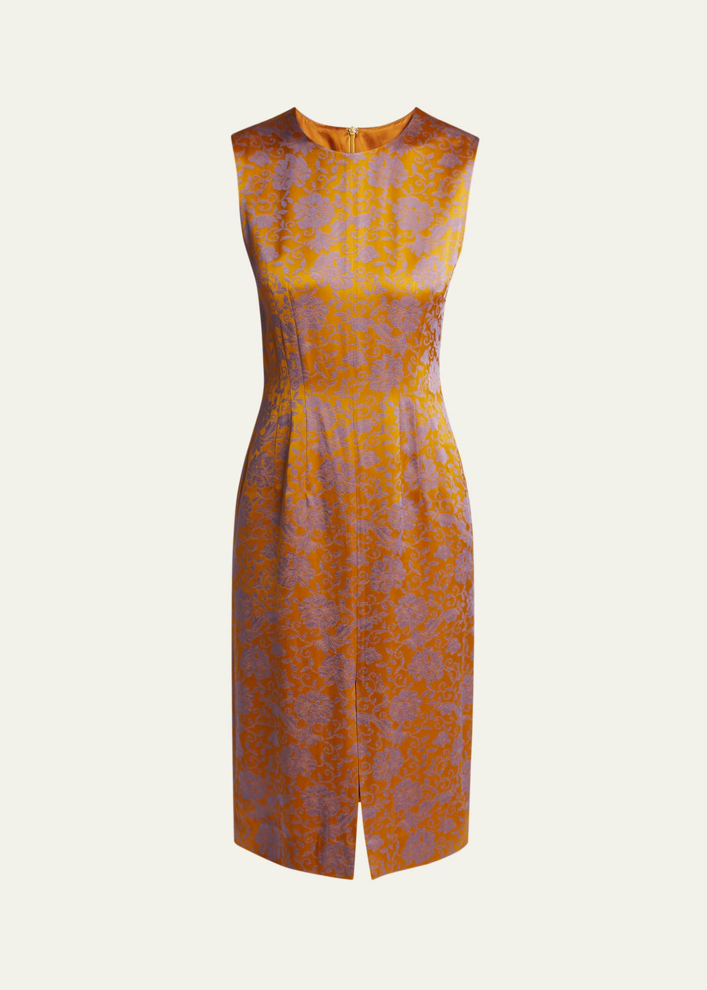 Dries Van Noten Delina Floral Jacquard Midi Dress Image 1 of 5