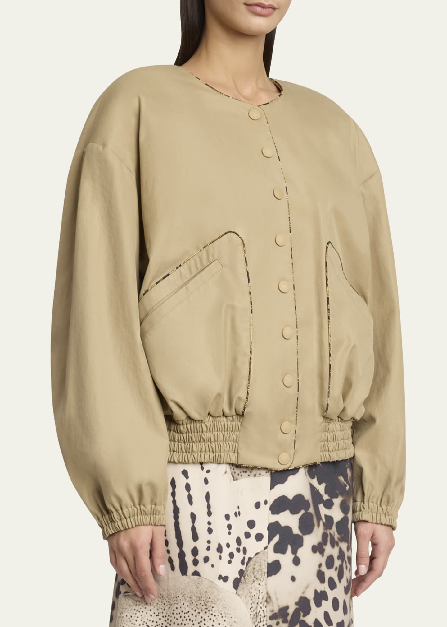 Dries Van Noten Vadon Cotton Bomber Jacket Image 4 of 5