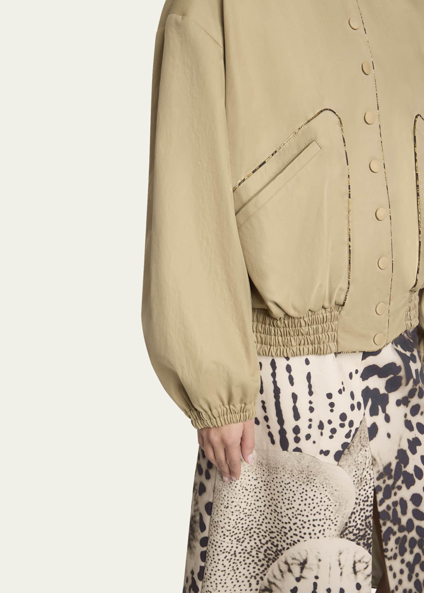 Dries Van Noten Vadon Cotton Bomber Jacket Image 5 of 5