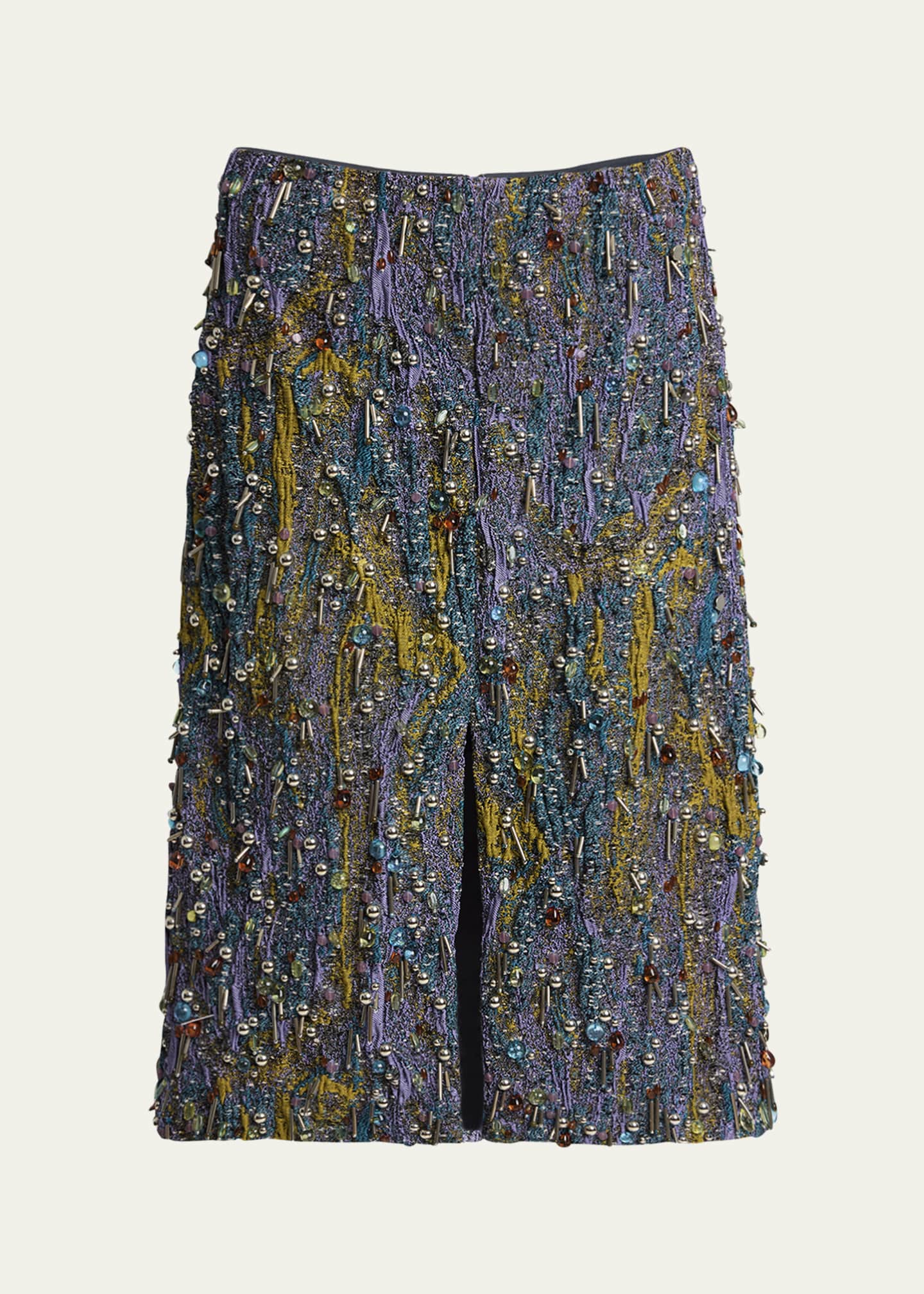 Dries Van Noten Shera Embellished Midi Skirt Image 1 of 5