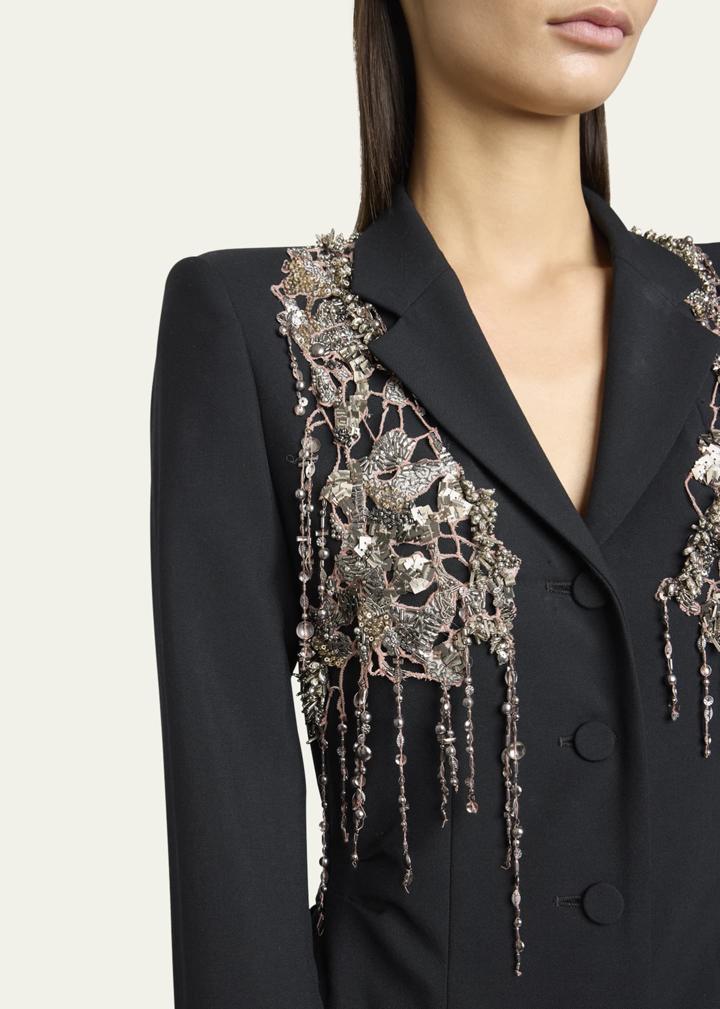 Rilly Long Embellished Coat