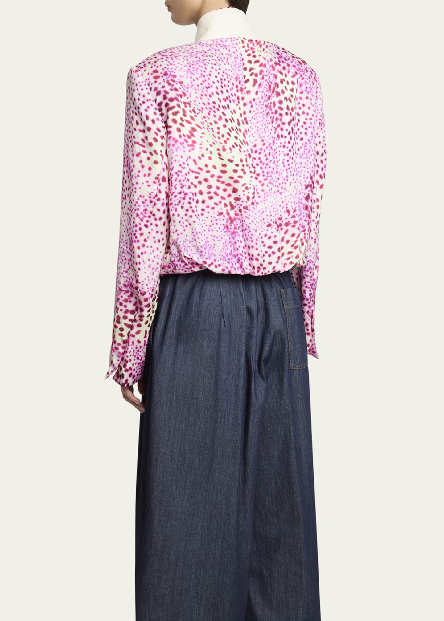 Dries Van Noten Vasti Printed Stand Collar Jacket Image 2 of 4