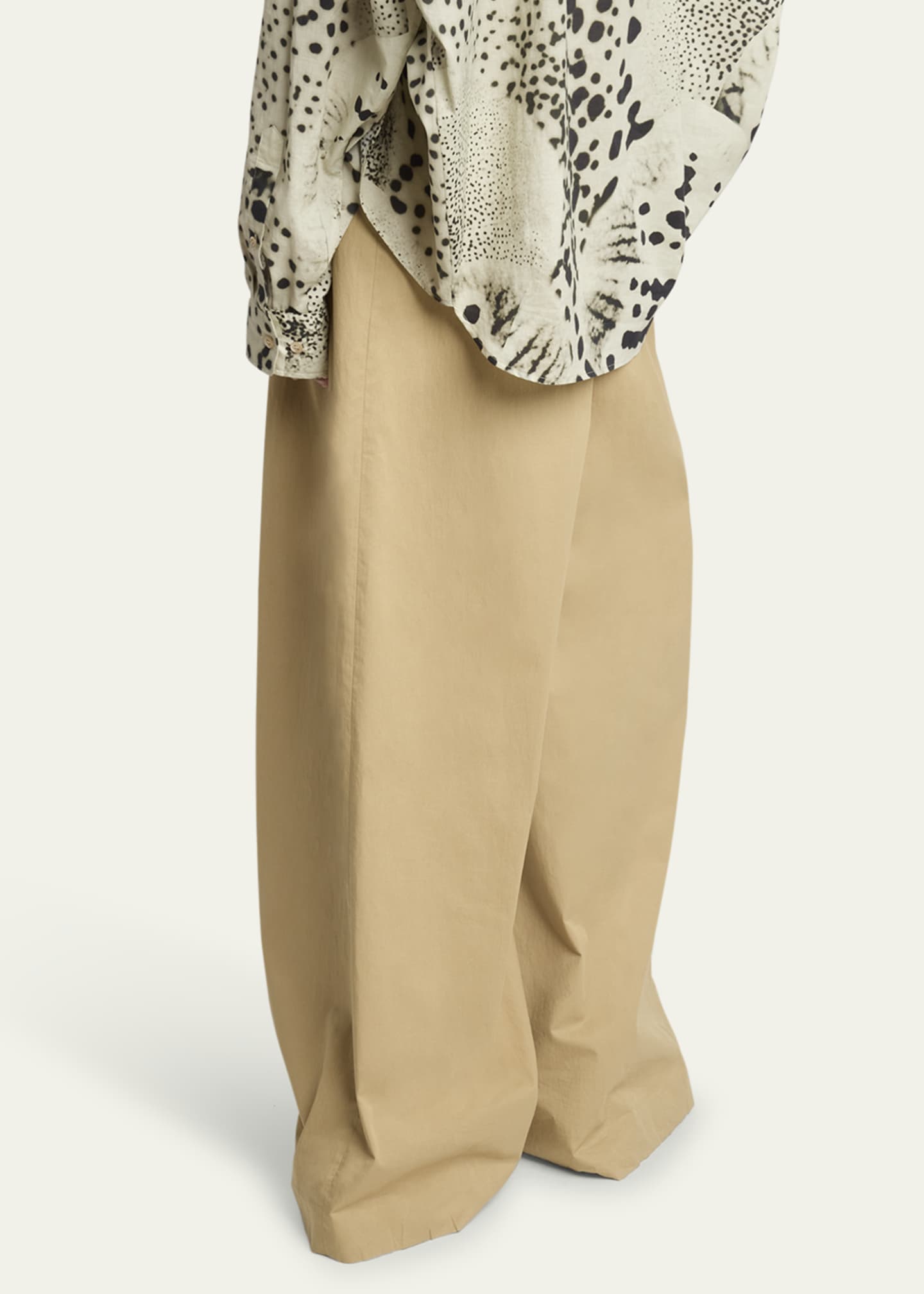 パンツ dries van noten 23fw wide pants Dries van Noten Wide Leg Pants - Olive | Garmentory