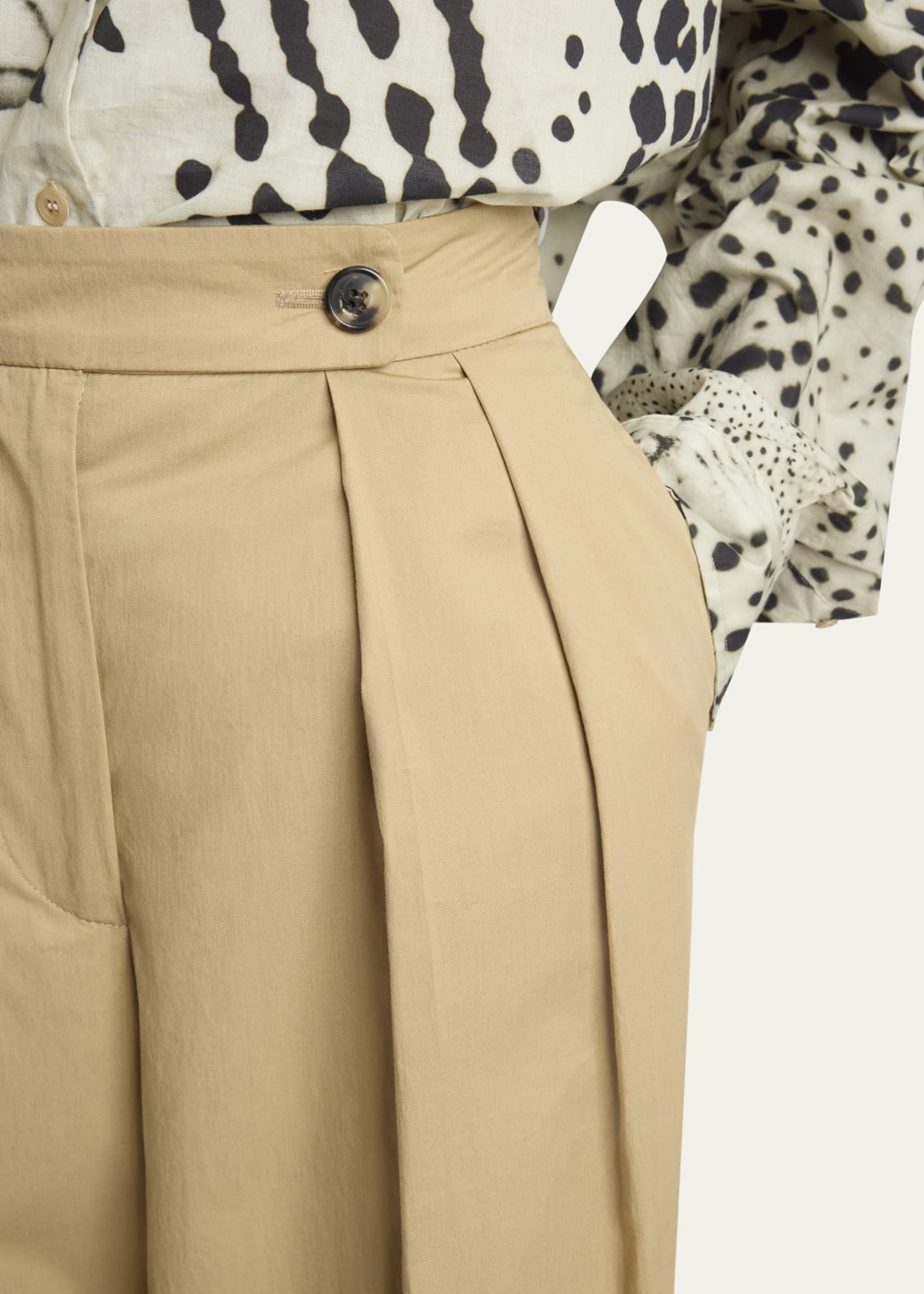Dries Van Noten Pamplona Pleated Wide Leg Pants - Bergdorf