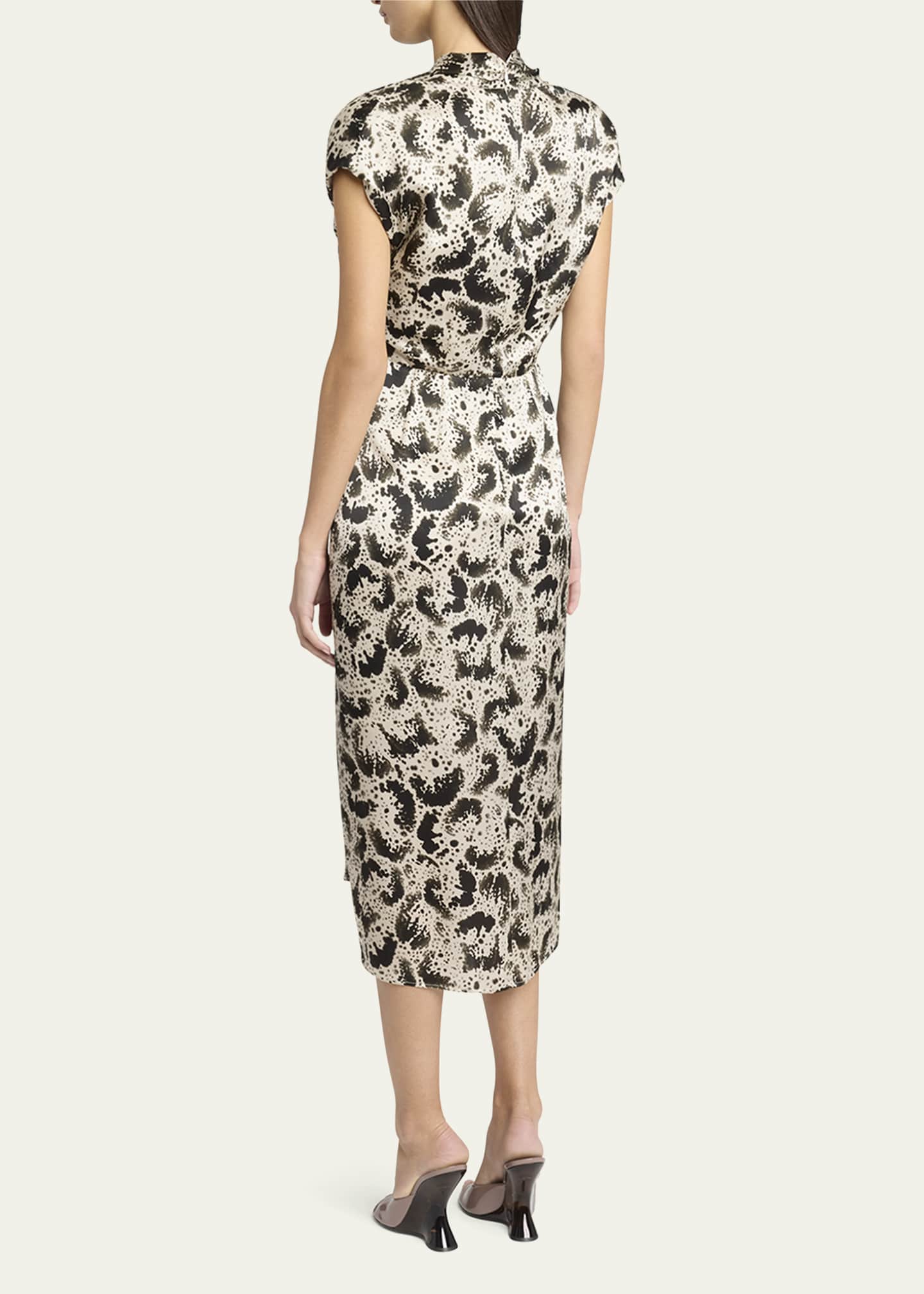 Dries Van Noten Dilian Printed Midi Dress Image 3 of 5