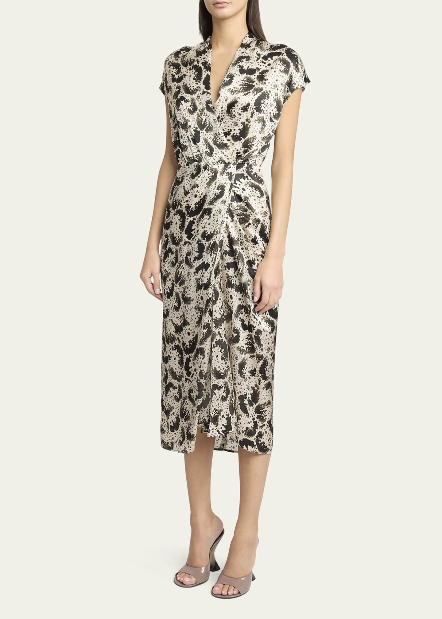 Dries Van Noten Dilian Printed Midi Dress Image 4 of 5
