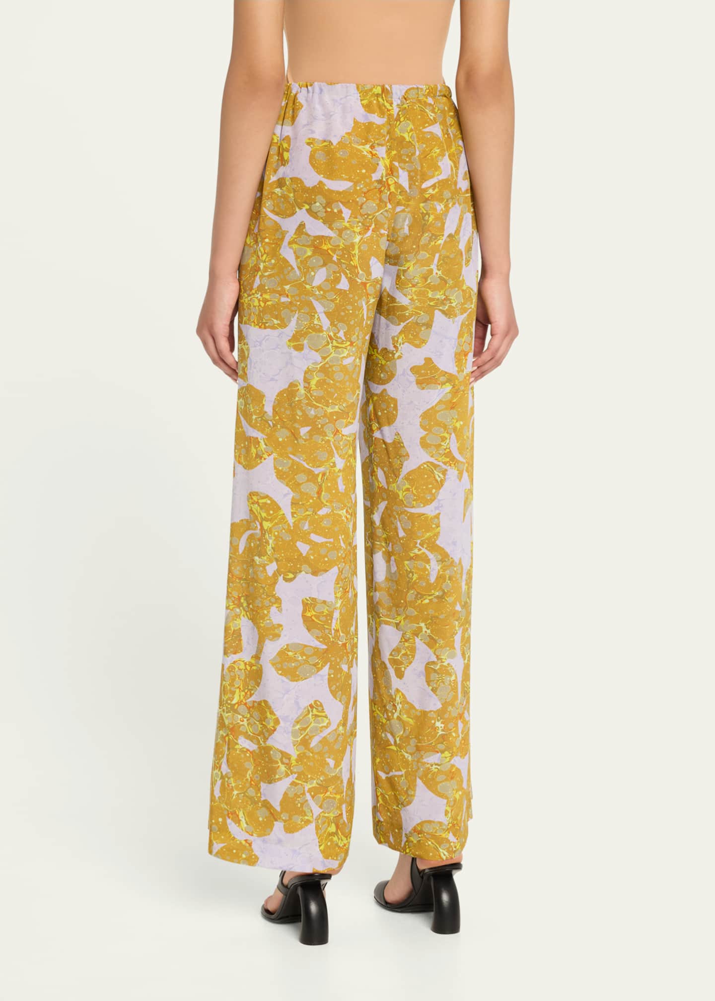 Puvis Printed Straight Leg Long Pants