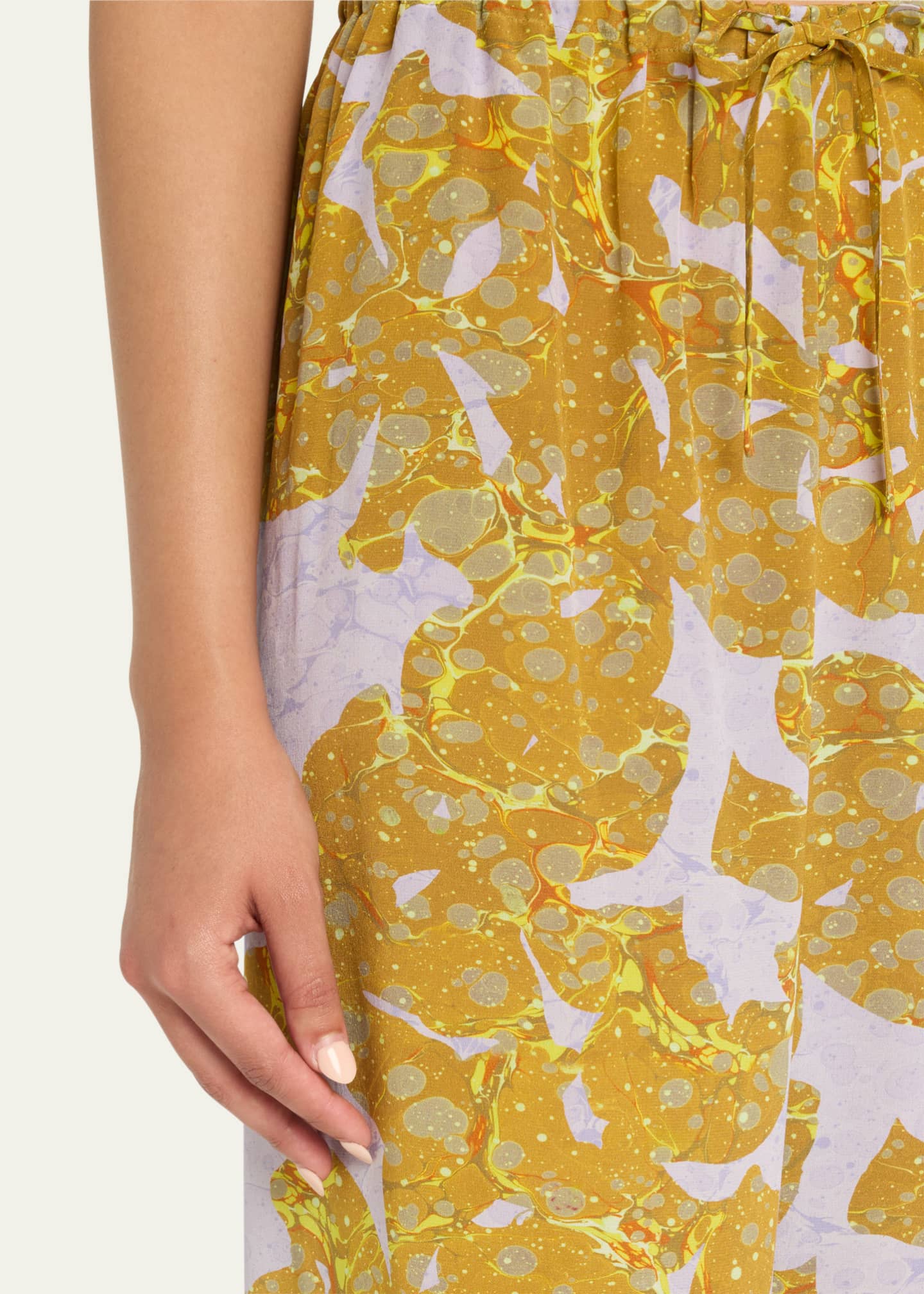 Puvis Printed Straight Leg Long Pants