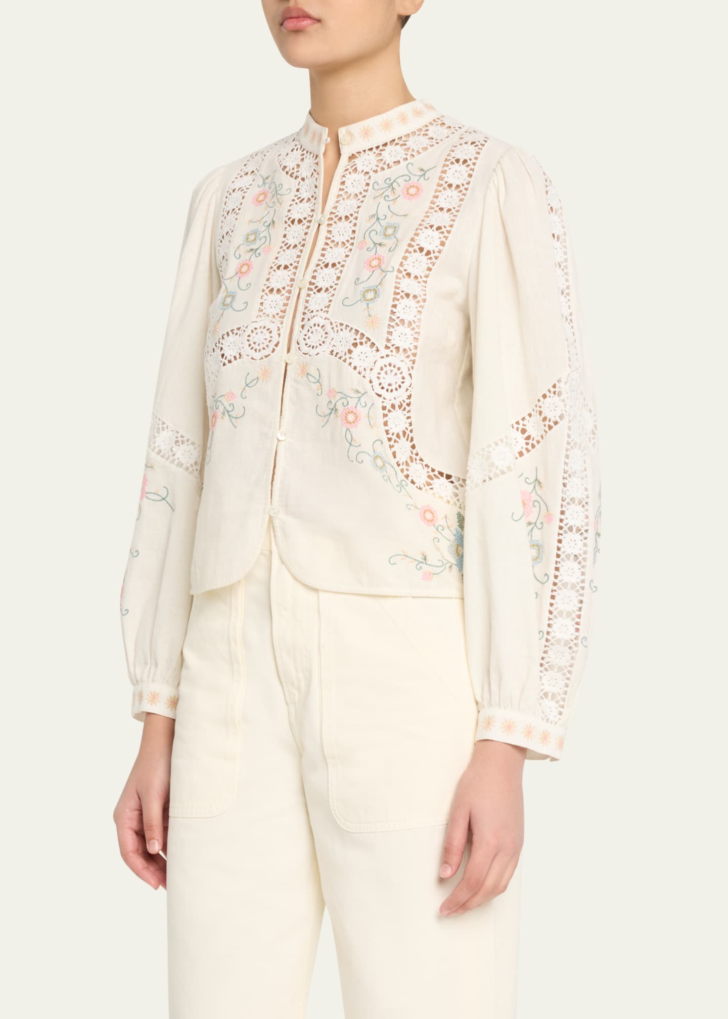 Sea Vesna Embroidered Blouse Image 4 of 5