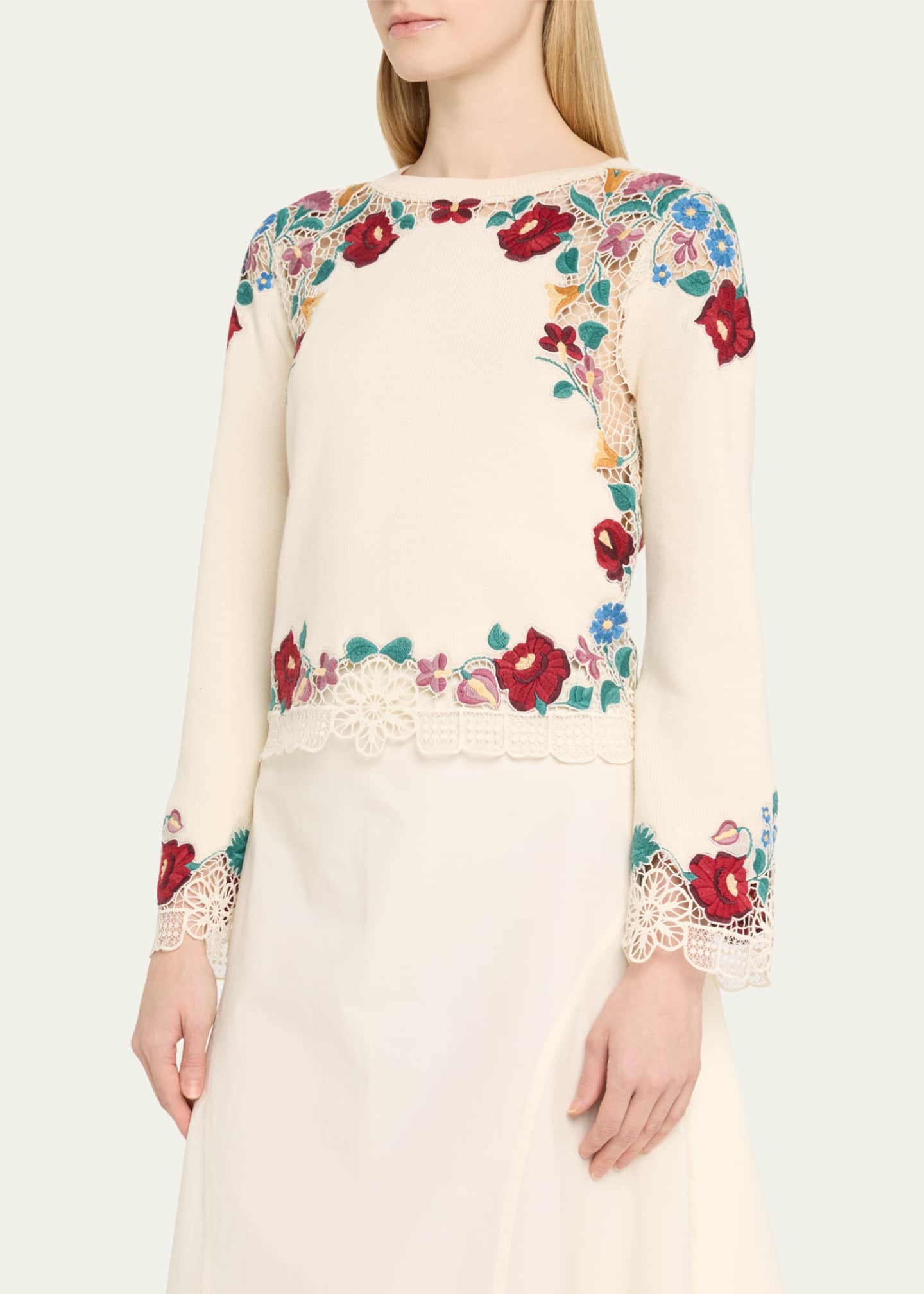 Sea Katharine Embroidered Sweater Image 4 of 5