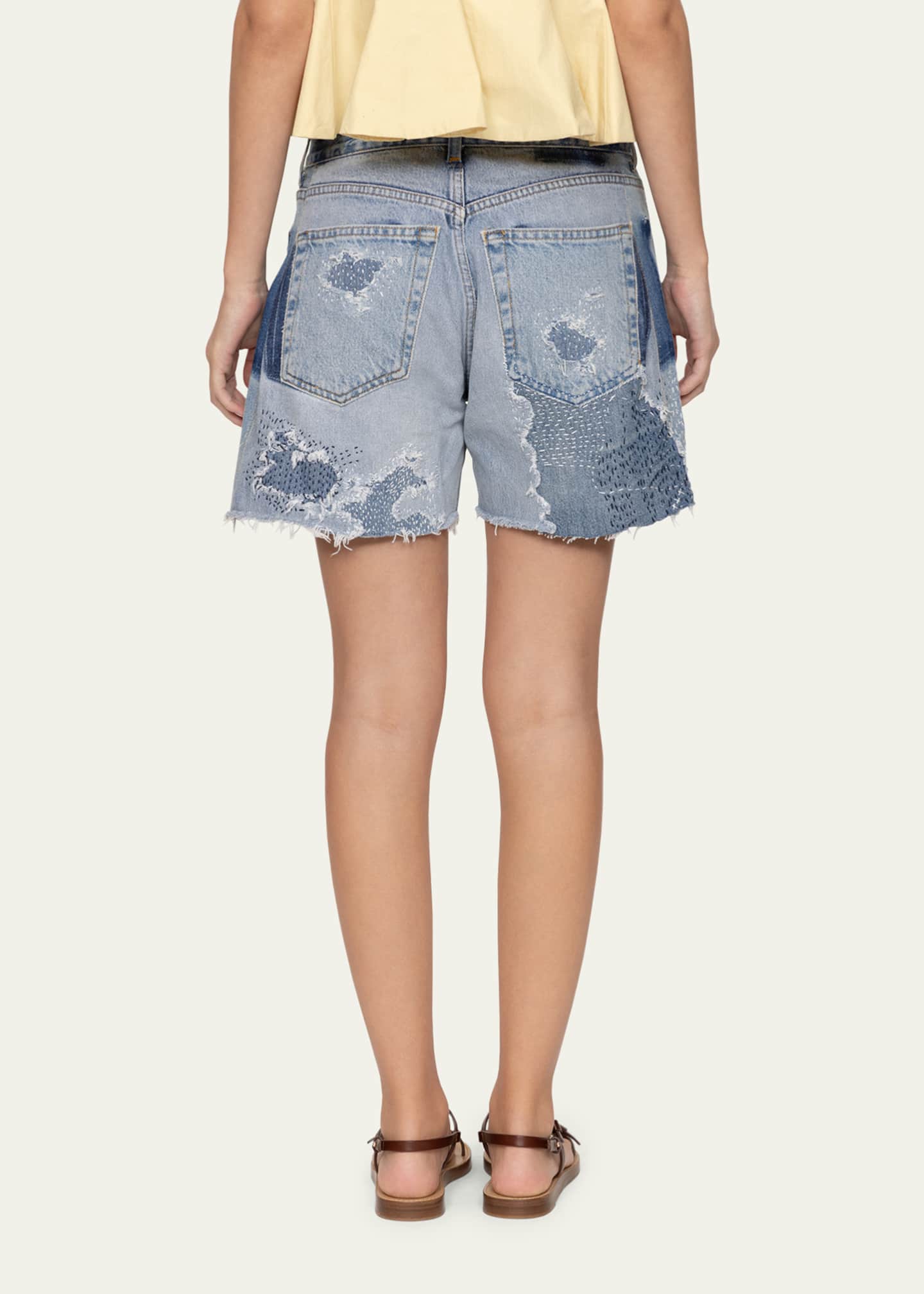 Sea Oli Embroidered Denim Shorts Image 3 of 5