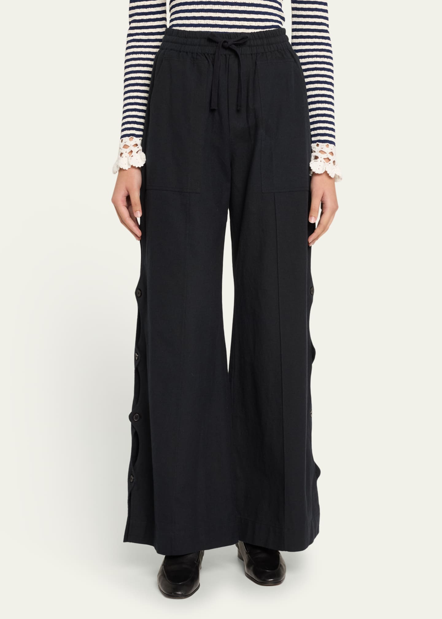 Sea Shai Side-Button Pants Image 4 of 5