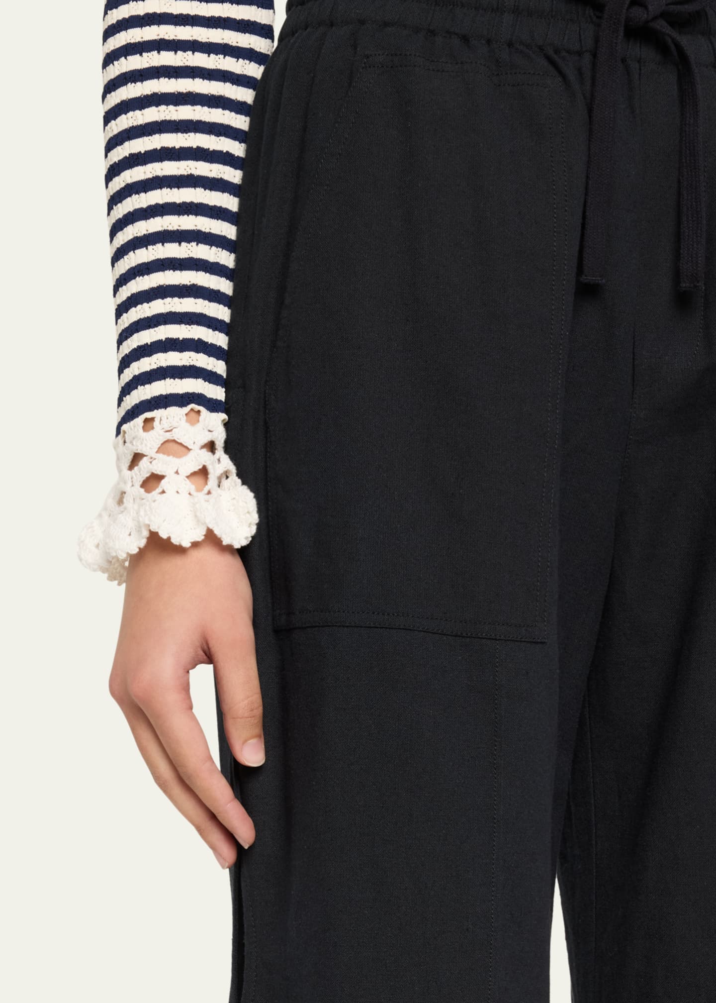 Sea Shai Side-Button Pants Image 5 of 5