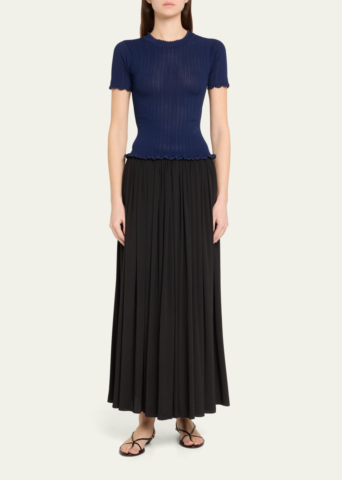 Abbie Knit Short-Sleeve Tee - Thumbnail 2