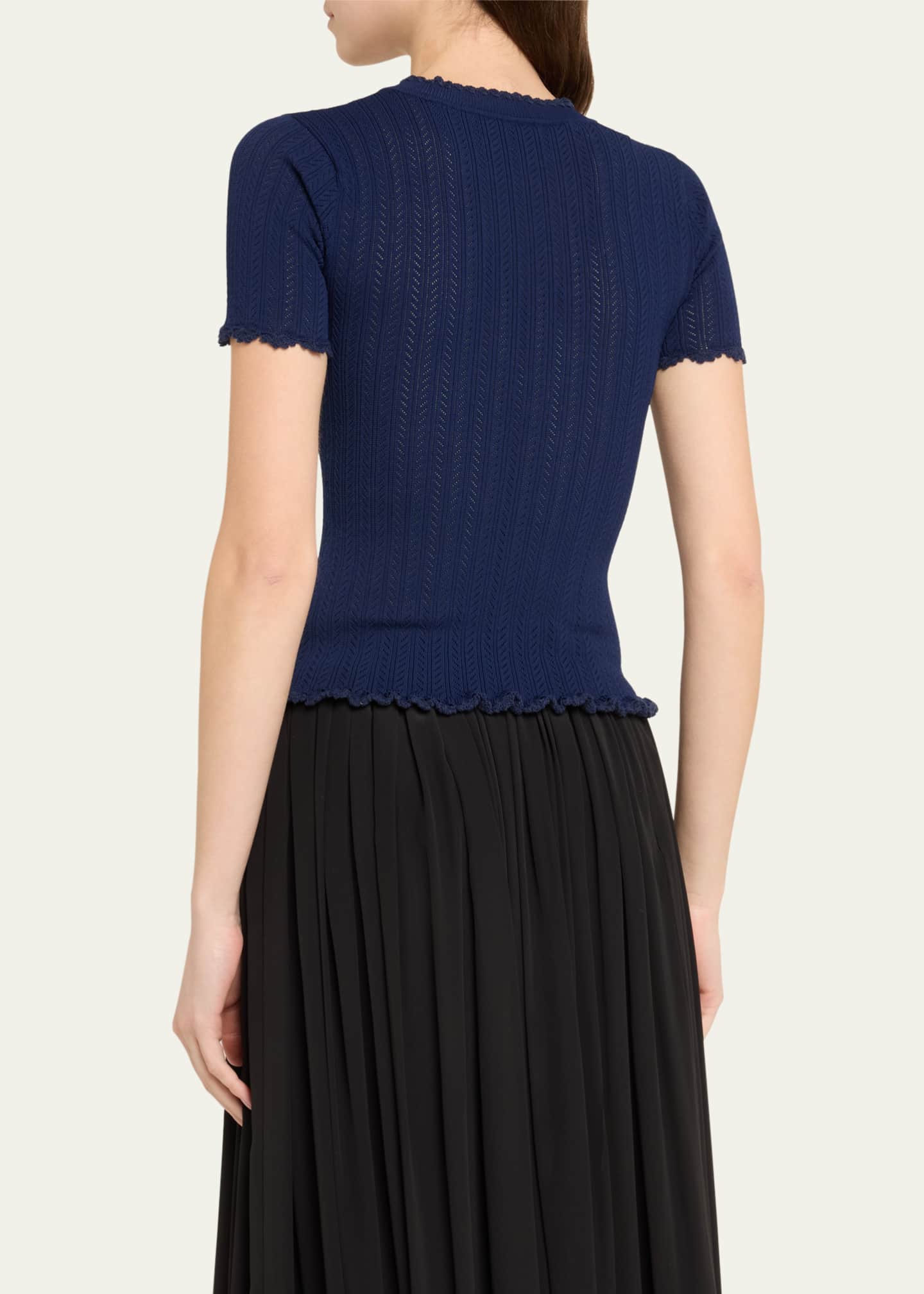 Abbie Knit Short-Sleeve Tee - Thumbnail 3