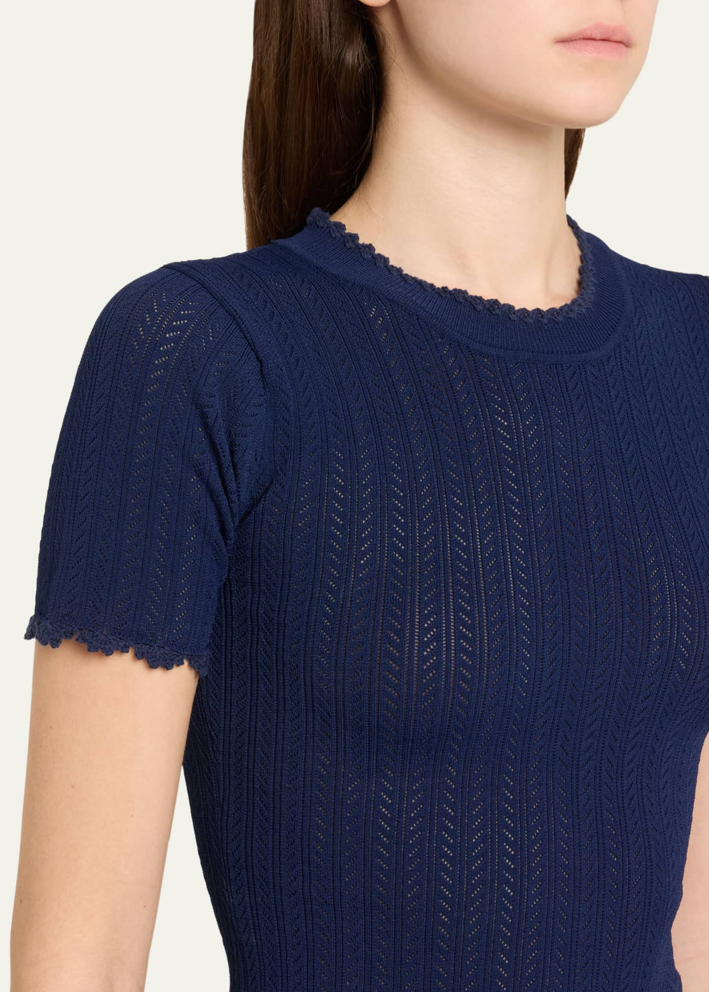 Abbie Knit Short-Sleeve Tee - Thumbnail 5