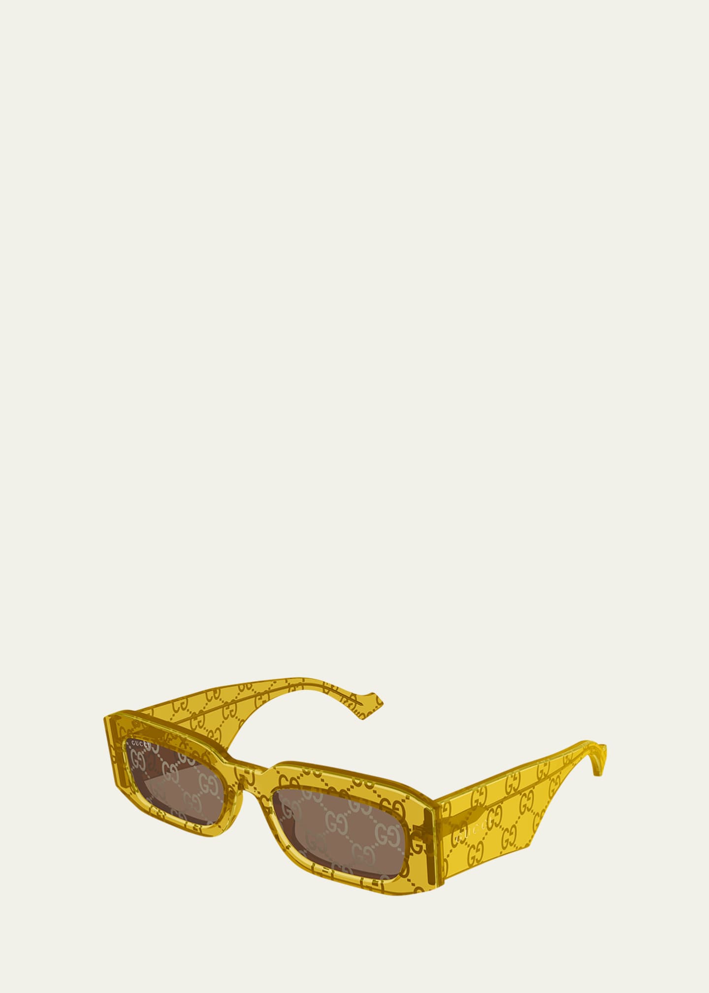 Gucci Men's GG1426SM GG Acetate Rectangle Sunglasses Image 2 of 2