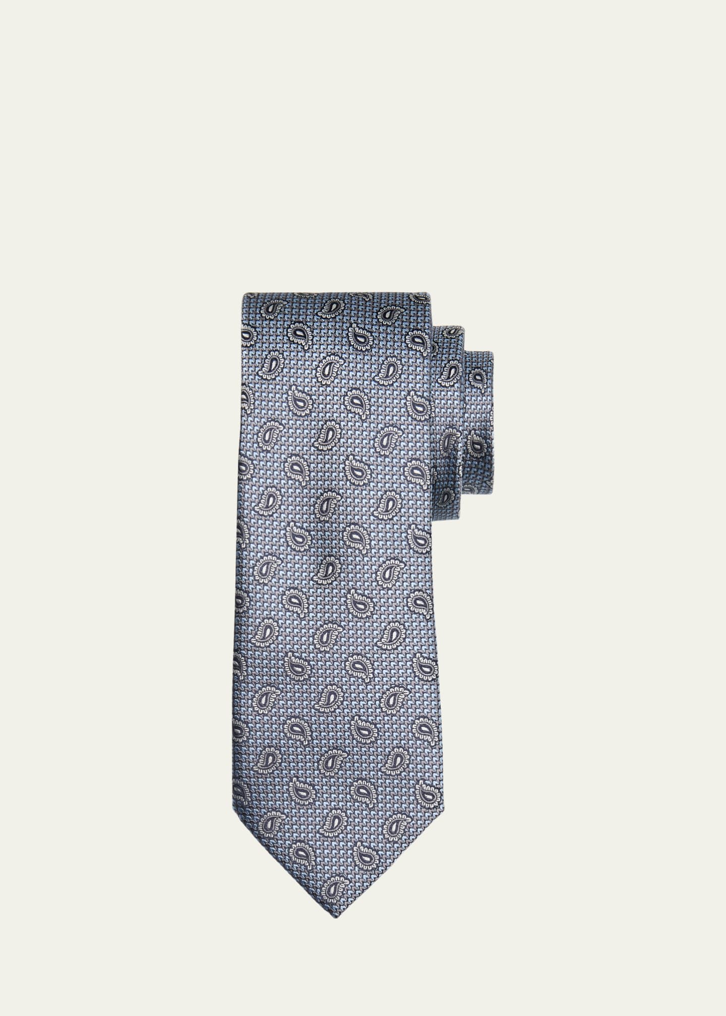 Brioni Men's Paisley Jacquard Silk Tie