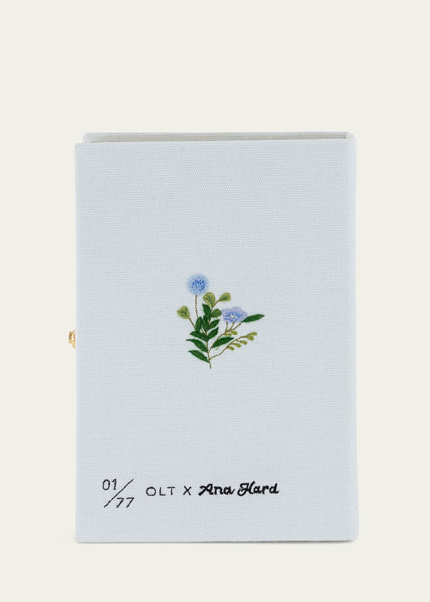 Olympia Le-Tan Something Blue Book Clutch Bag Image 2 of 3