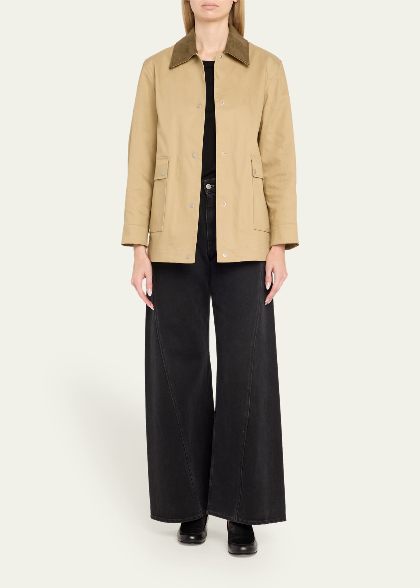 Vince Suede Collar Utility Jacket Image 2 of 5
