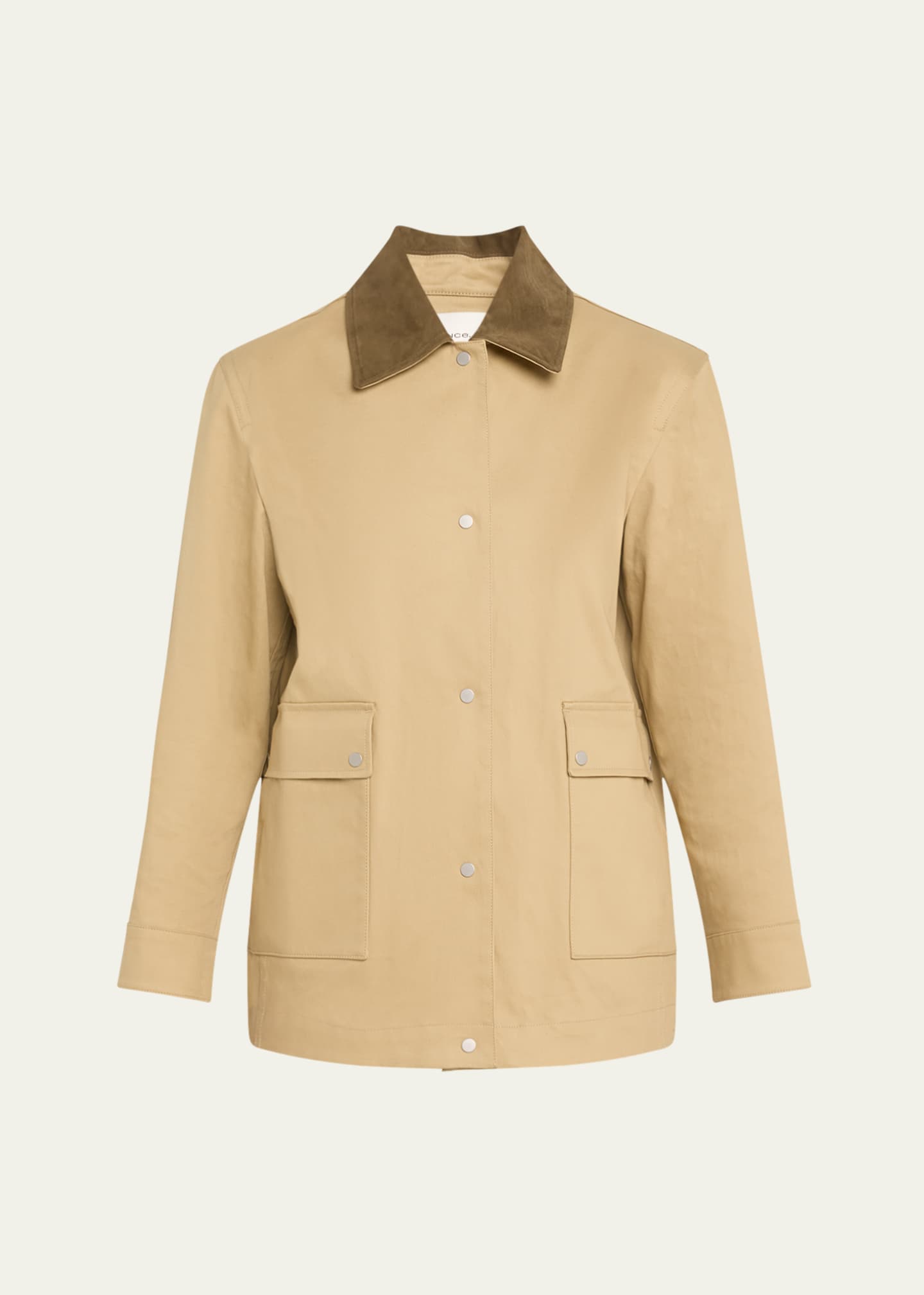 Vince Suede Collar Utility Jacket Image 1 of 5
