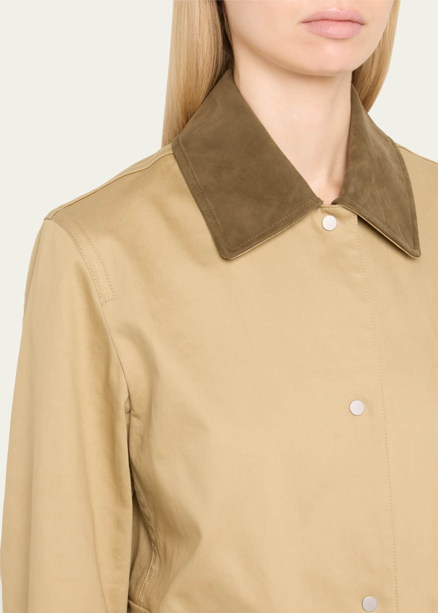Vince Suede Collar Utility Jacket Image 5 of 5