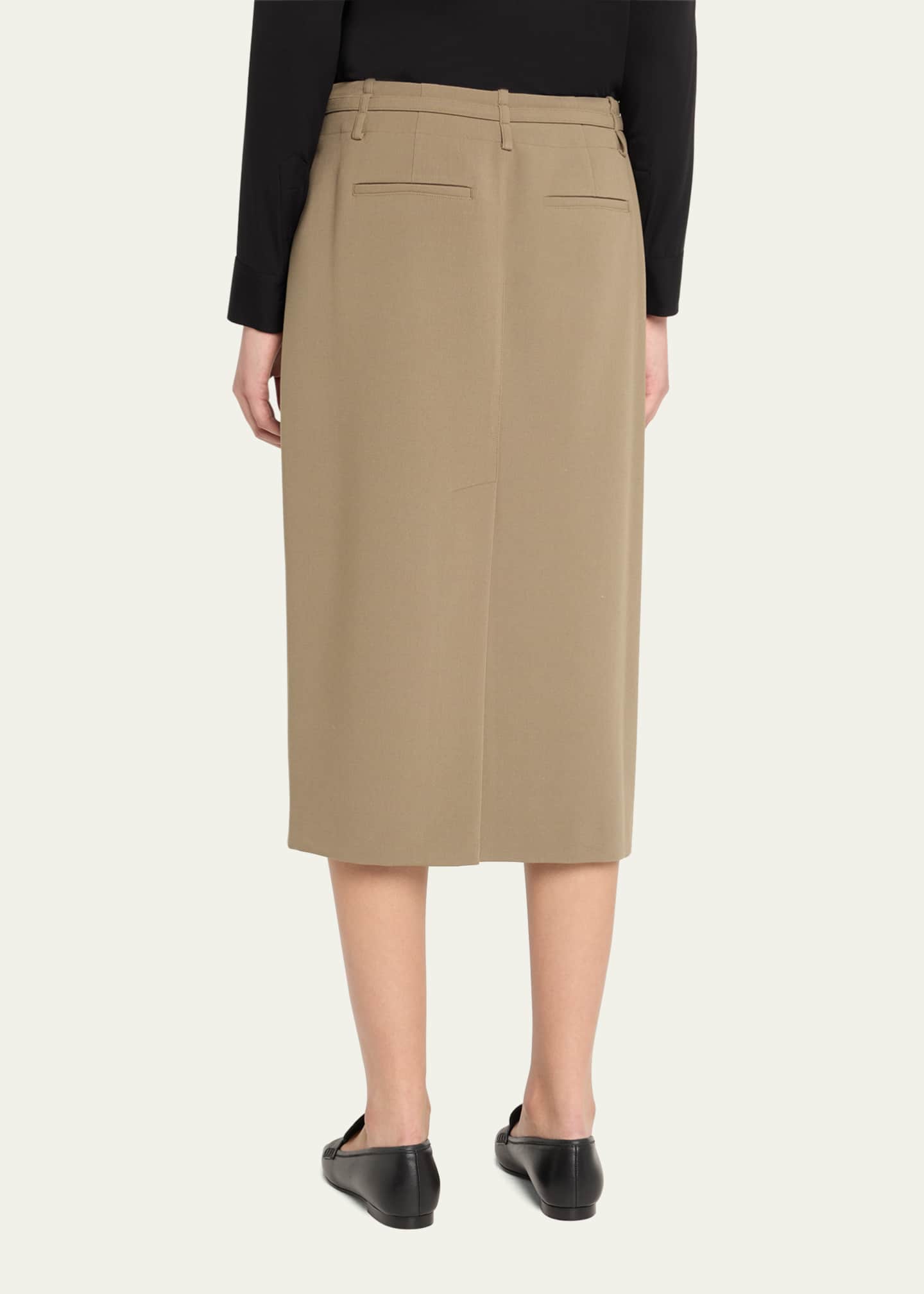 Vince Belted Midi Pencil Skirt Image 3 of 5