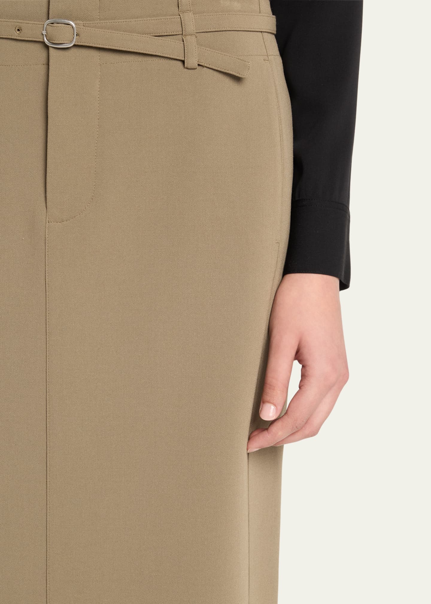 Vince Belted Midi Pencil Skirt Image 5 of 5