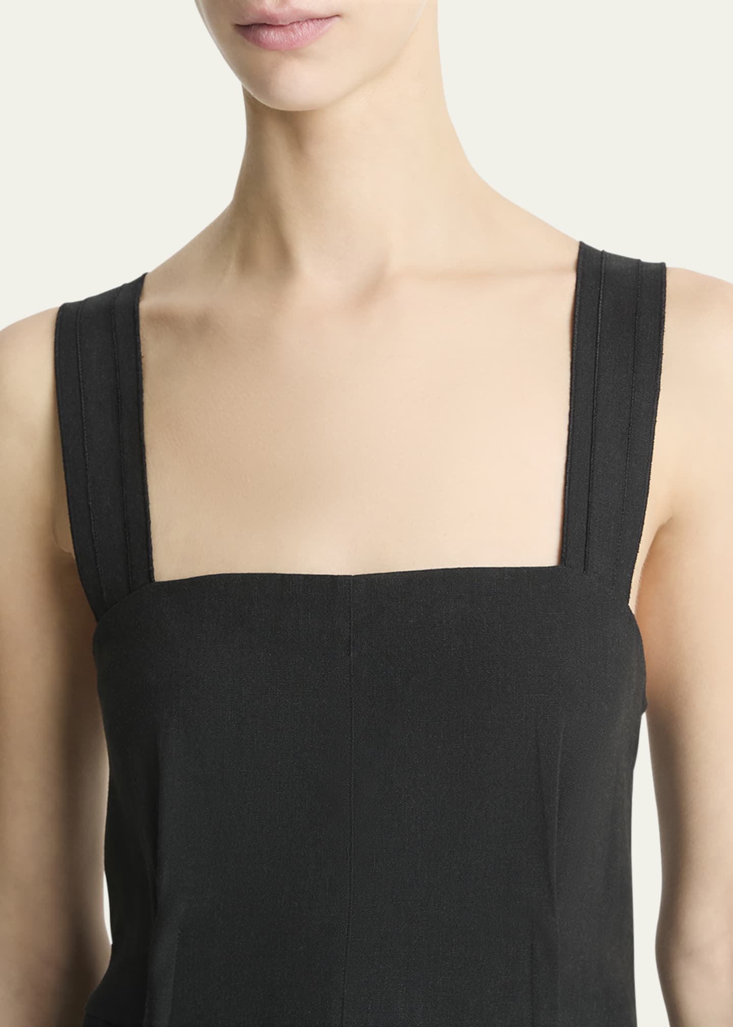 Vince Sleeveless Linen-Blend Cami Dress Image 5 of 5