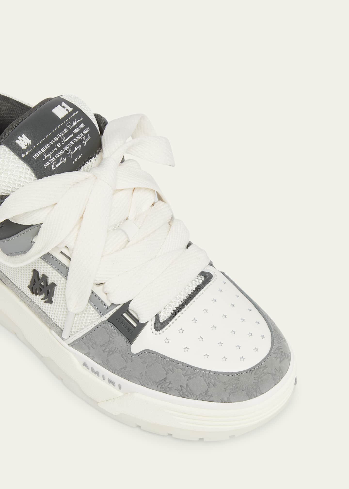 Amiri Men's MA-1 Leather & Mesh Low-Top Sneakers Image 5 of 5