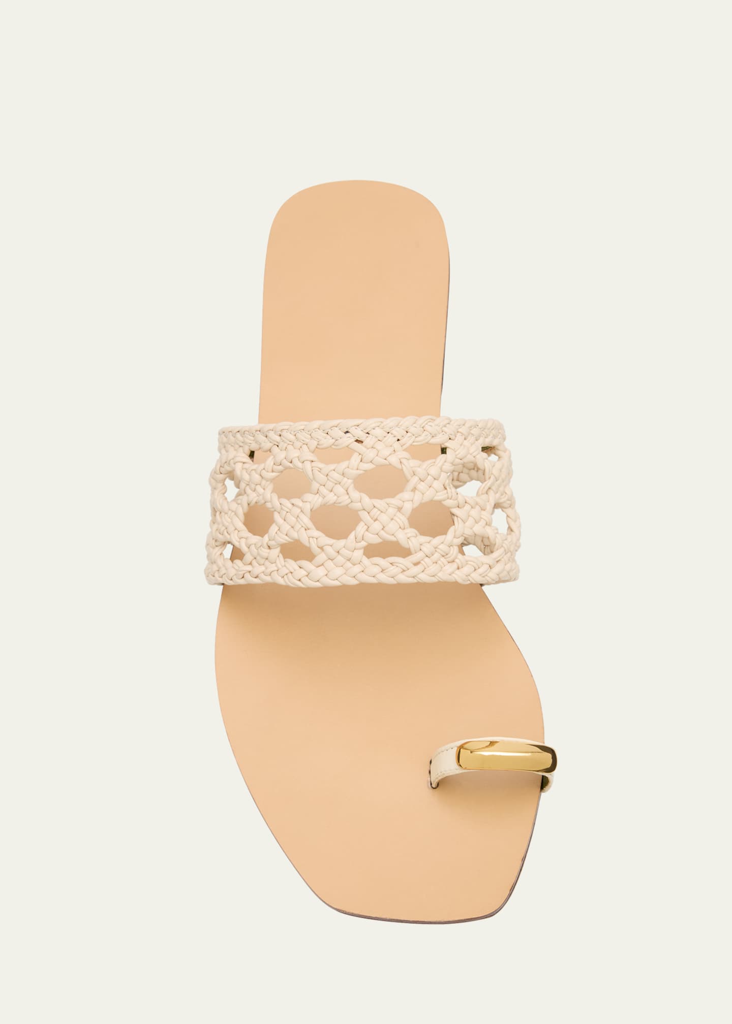 Maria Luca Mennia Capri Woven Slide Sandals Image 4 of 4