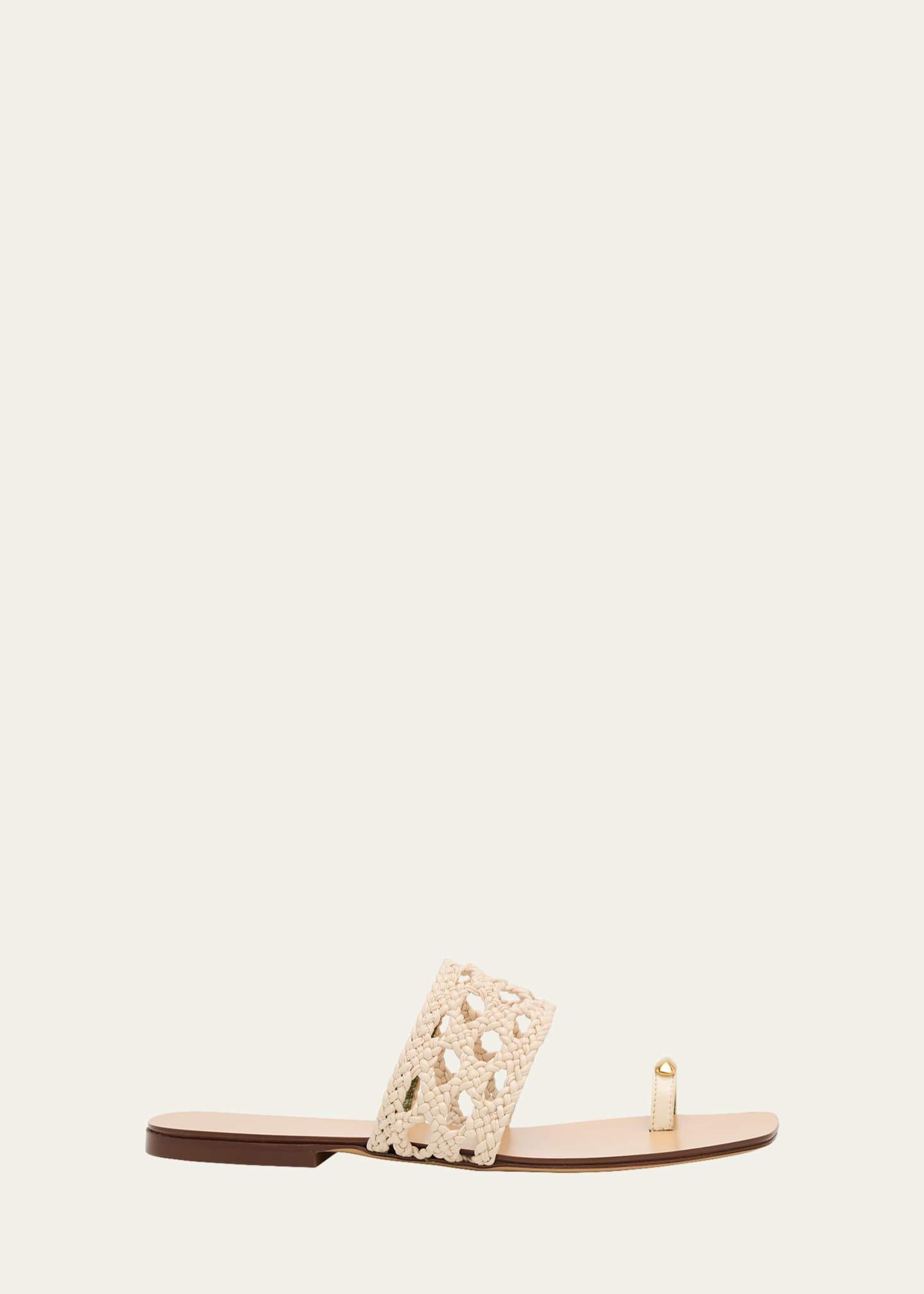 Maria Luca Mennia Capri Woven Slide Sandals Image 1 of 4