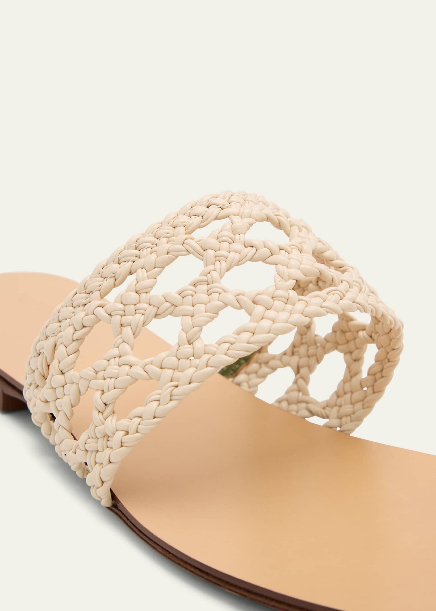 Maria Luca Mennia Capri Woven Slide Sandals Image 3 of 4