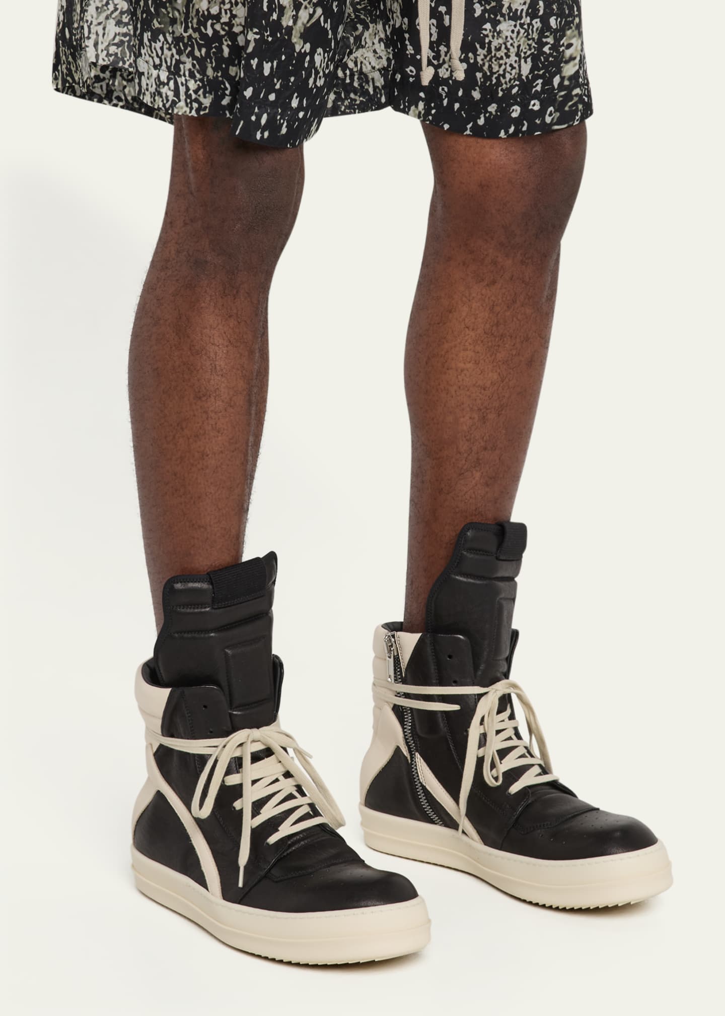 Men's Geobasket Leather High-Top Sneakers