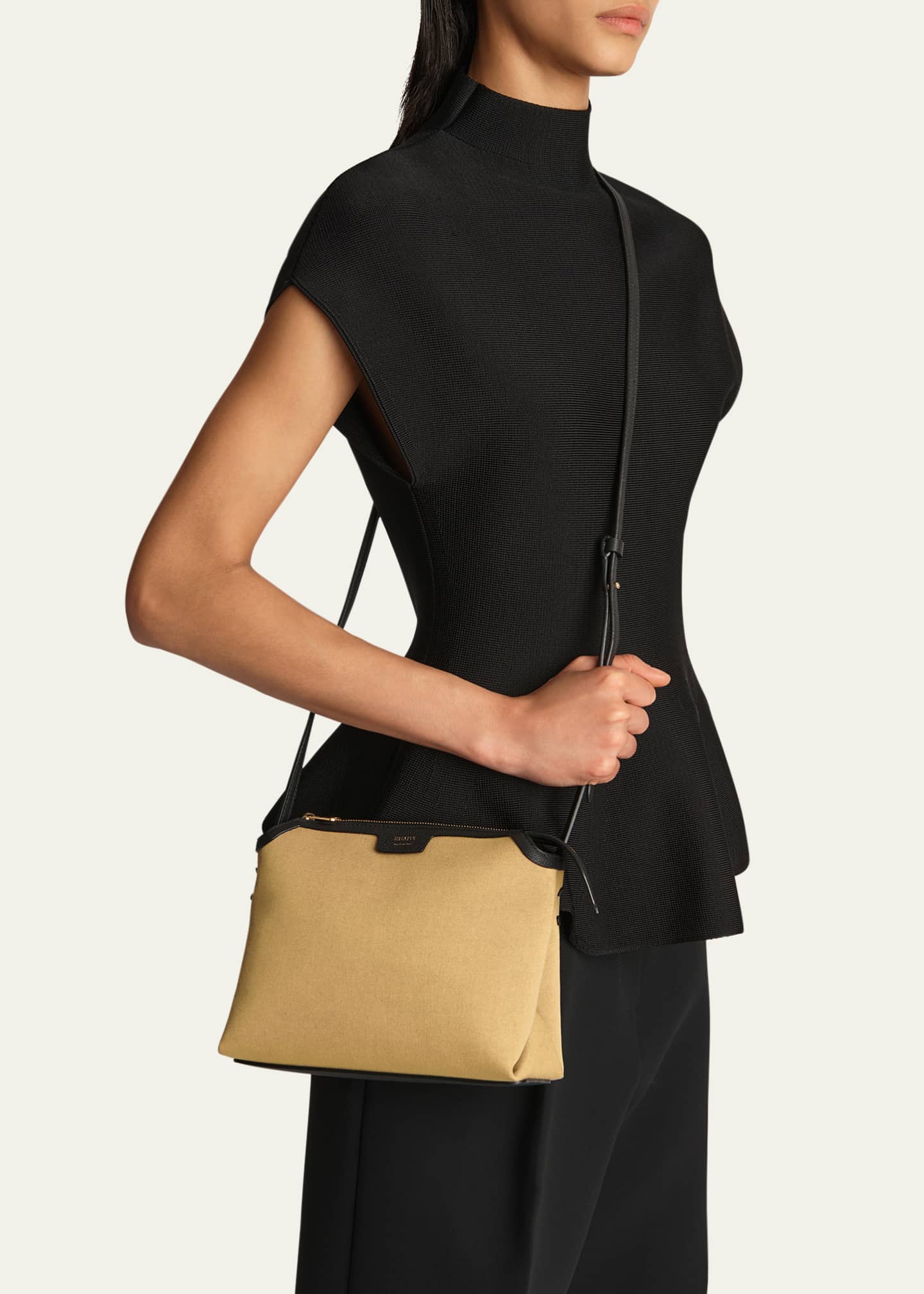 Khaite Lina Medium Canvas Crossbody Bag Image 2 of 6