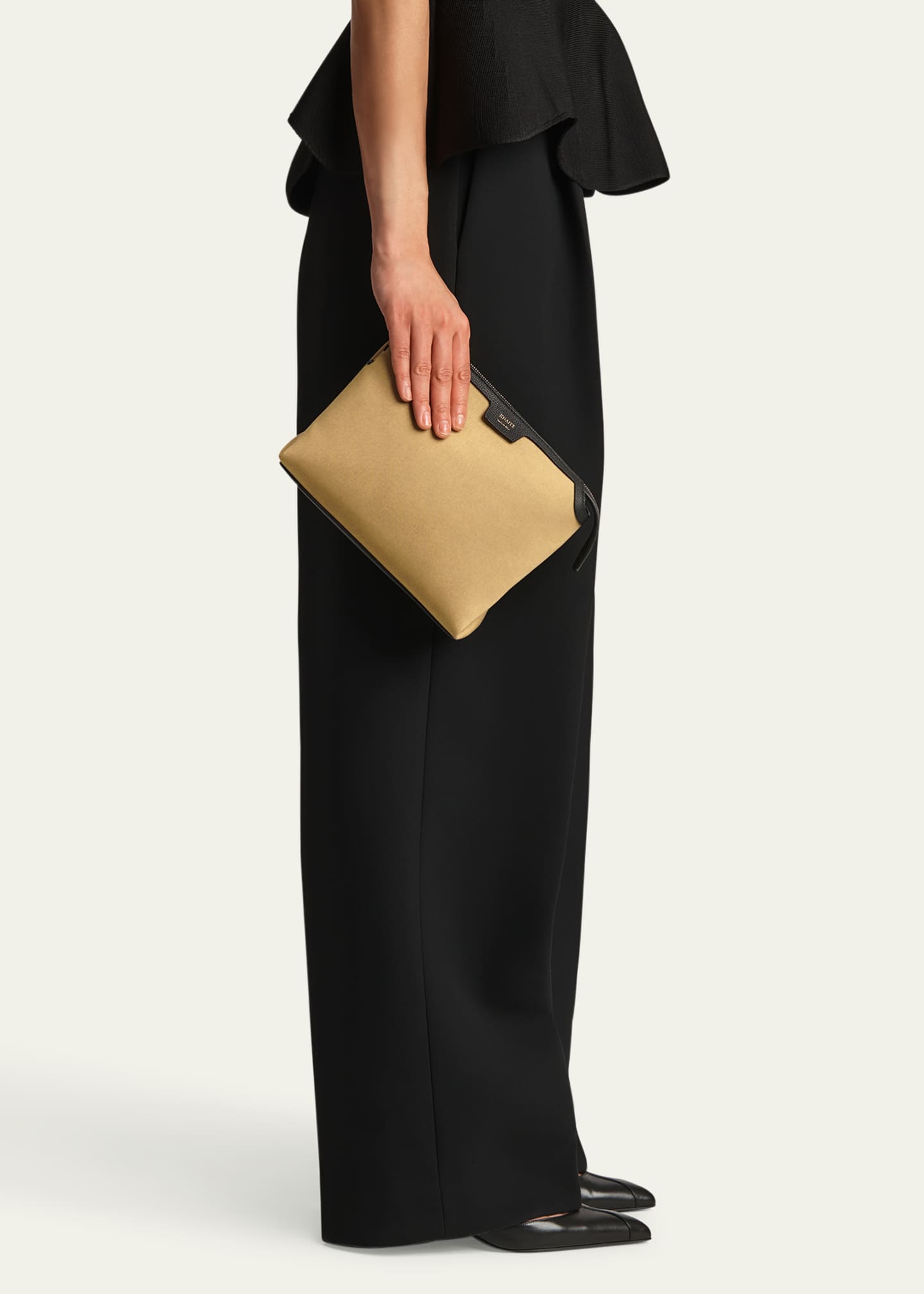 Khaite Lina Medium Canvas Crossbody Bag Image 5 of 6