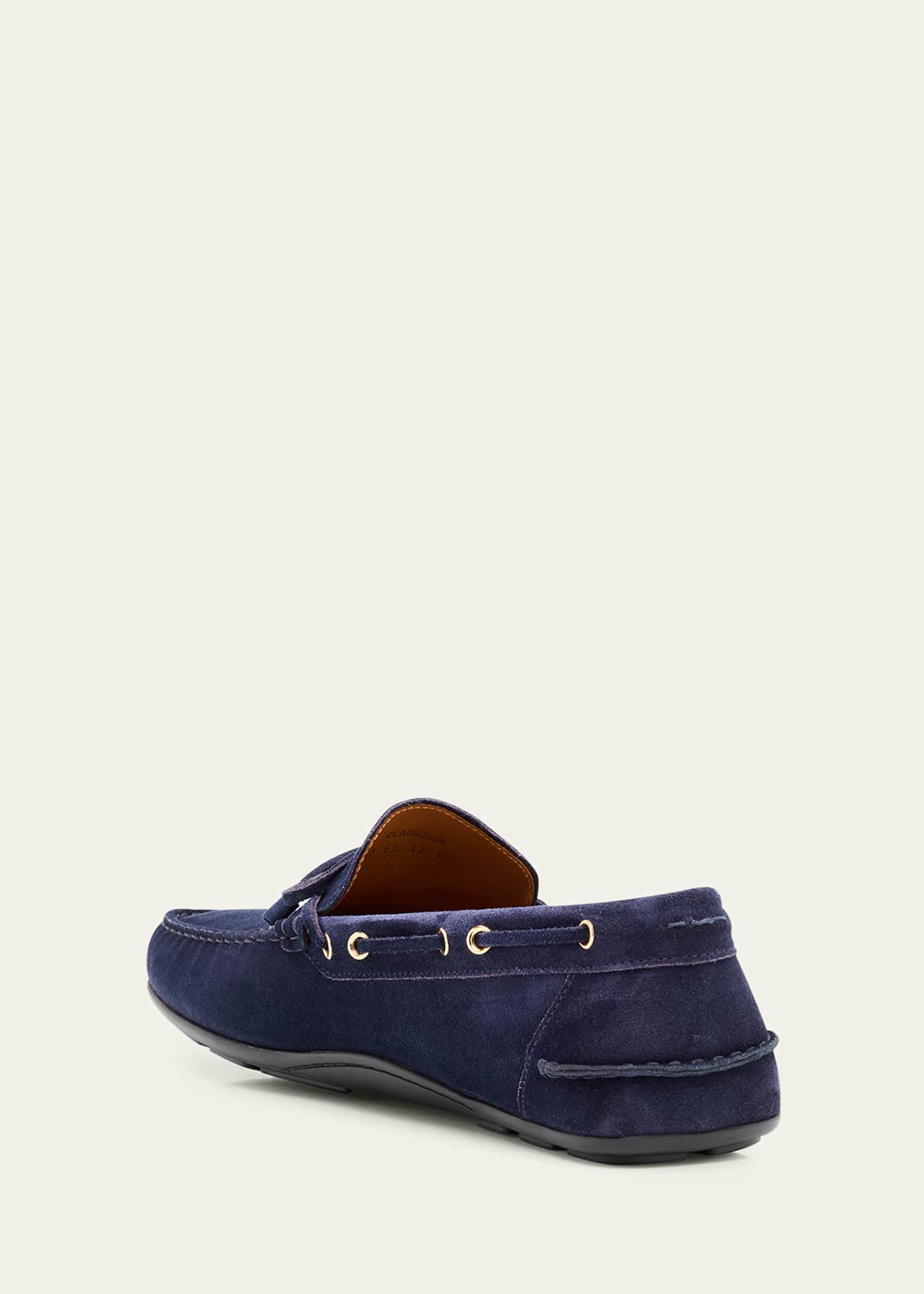 Bally Men's Clarkson Suede Boat Shoes Image 4 of 6