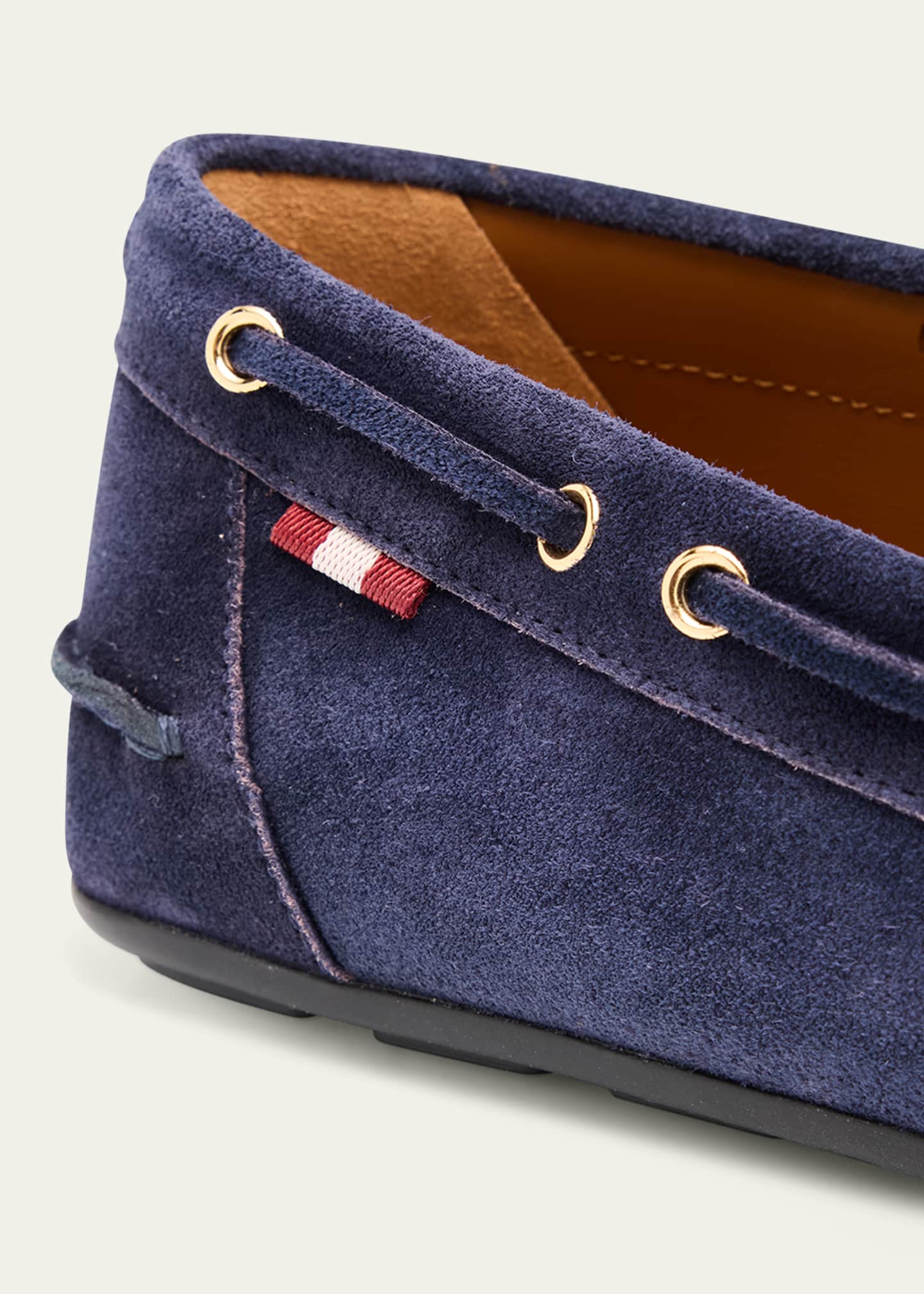 Bally Men's Clarkson Suede Boat Shoes Image 5 of 6