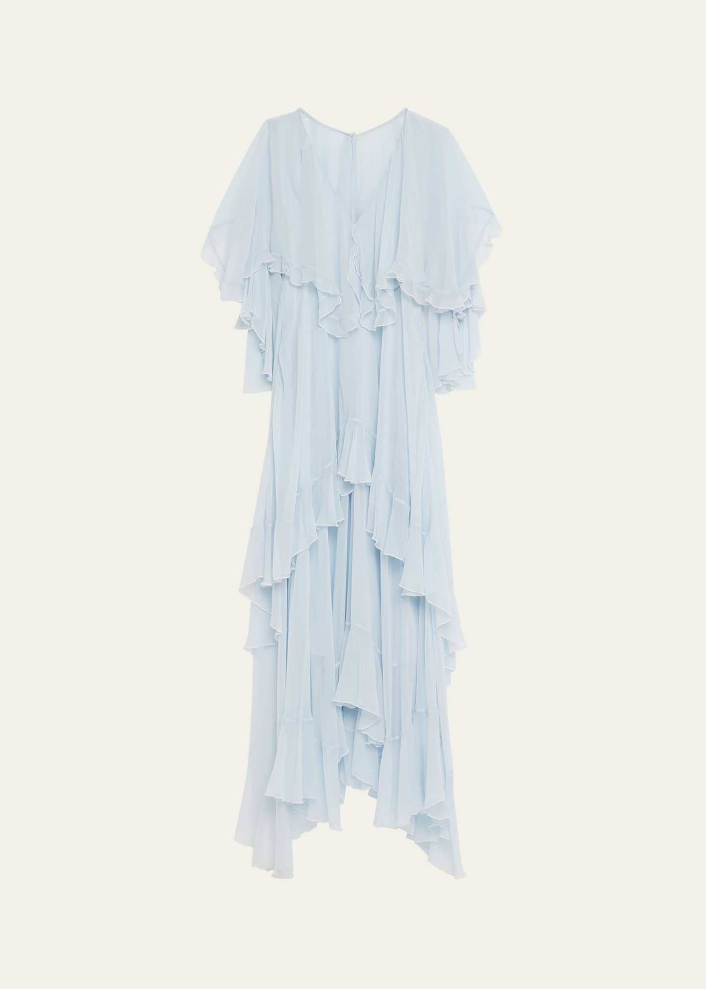 LoveShackFancy Collia Silk Chiffon Maxi Dress Image 1 of 5