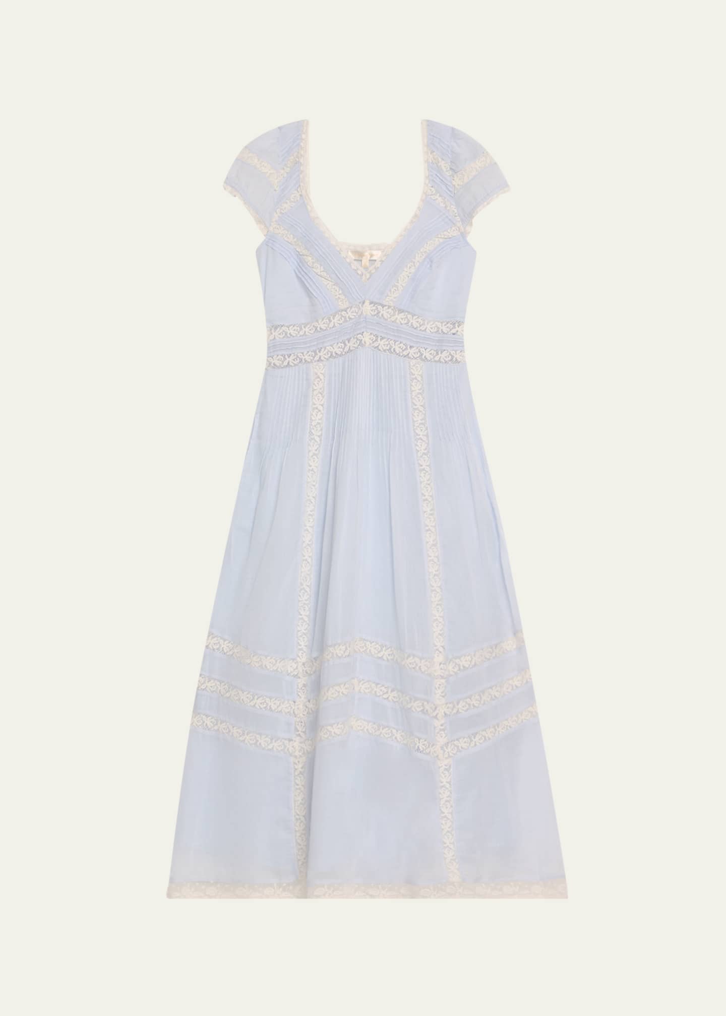 LoveShackFancy Suvi Cotton Midi Dress Image 1 of 5
