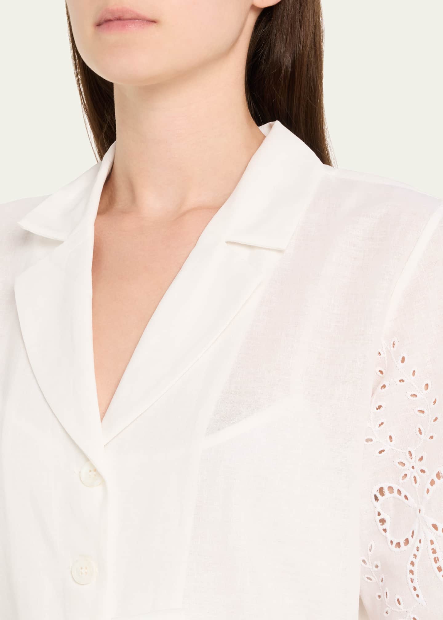 Evi Grintela Milly Scalloped Eyelet-Embroidered Midi Dress Image 5 of 5