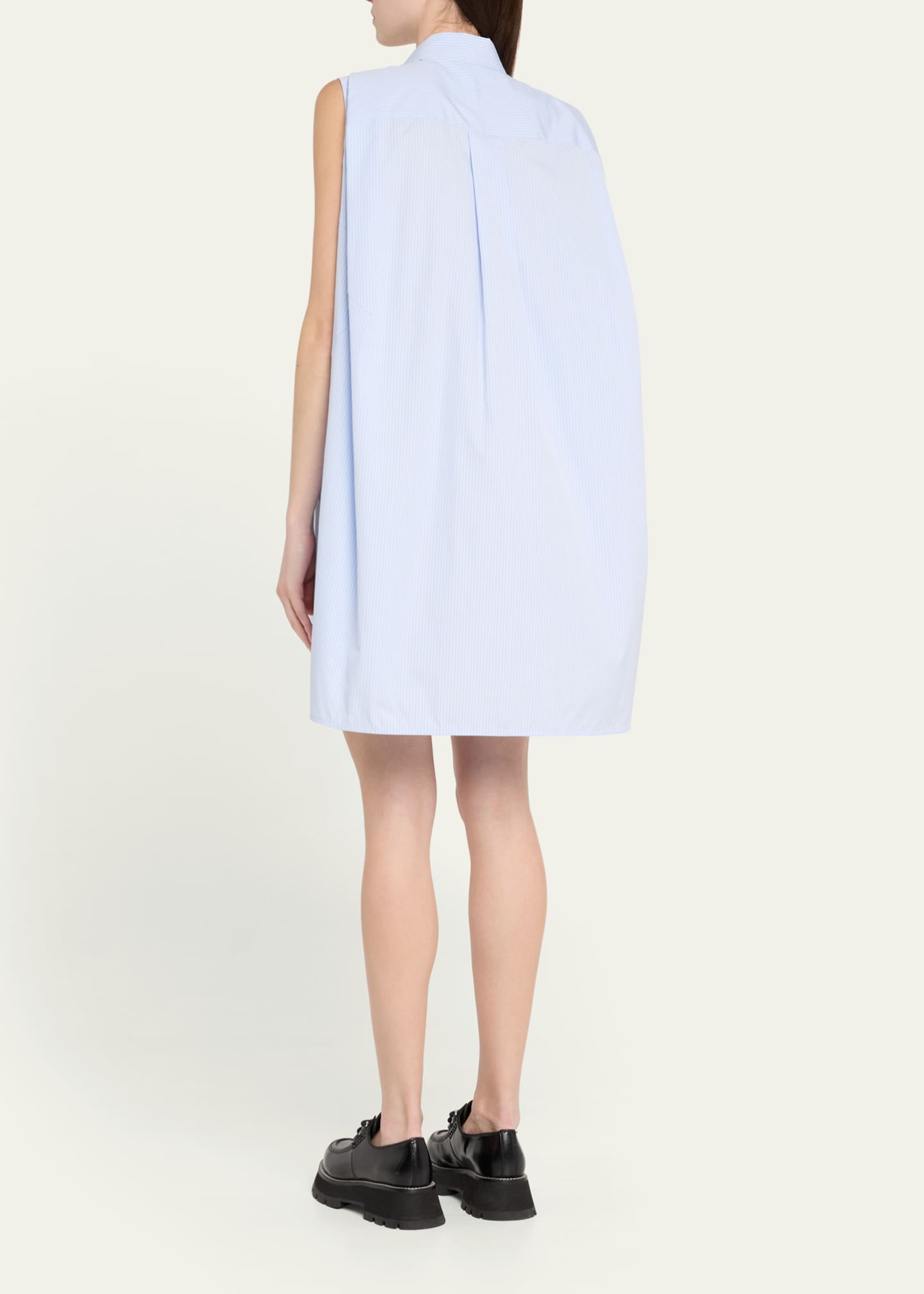 SACAI Stripe Button Down Flowy Mini Dress Image 3 of 5