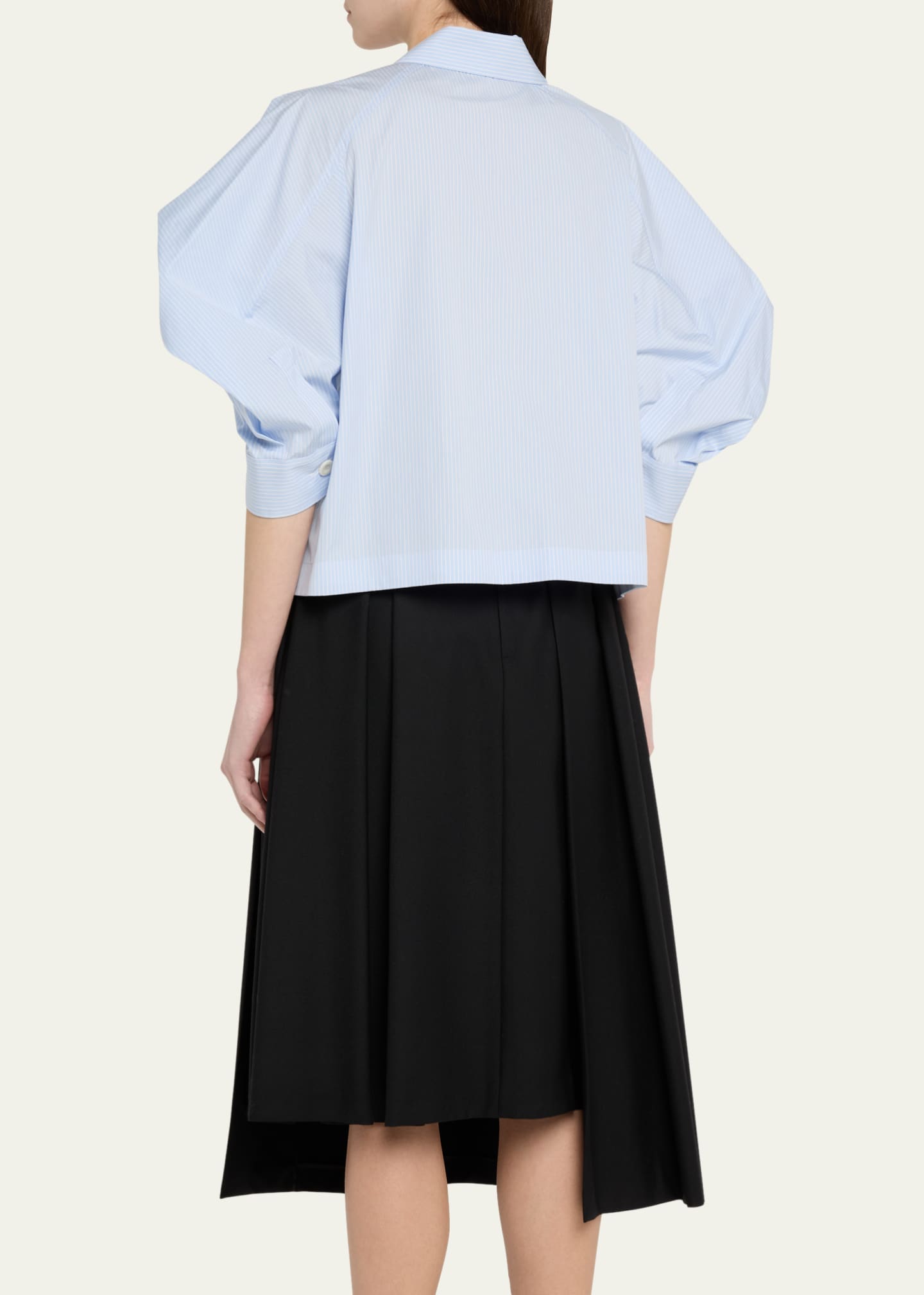 SACAI Button Down Cotton Poplin Shirt Image 3 of 5