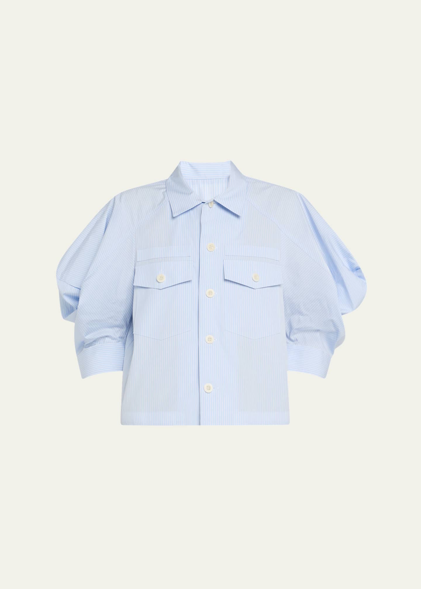 SACAI Button Down Cotton Poplin Shirt Image 1 of 5