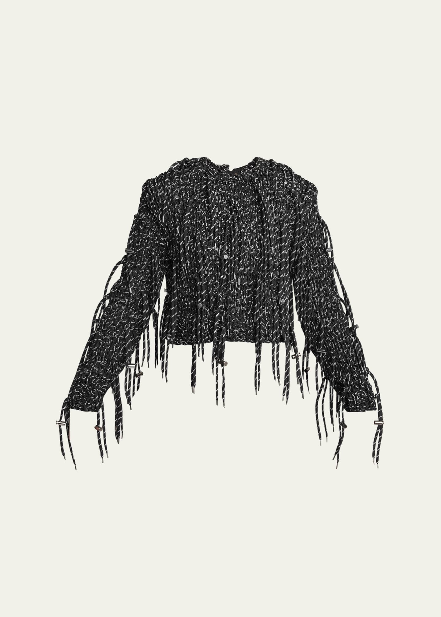 SACAI Shoelace Long Sleeve Sweater Image 1 of 5