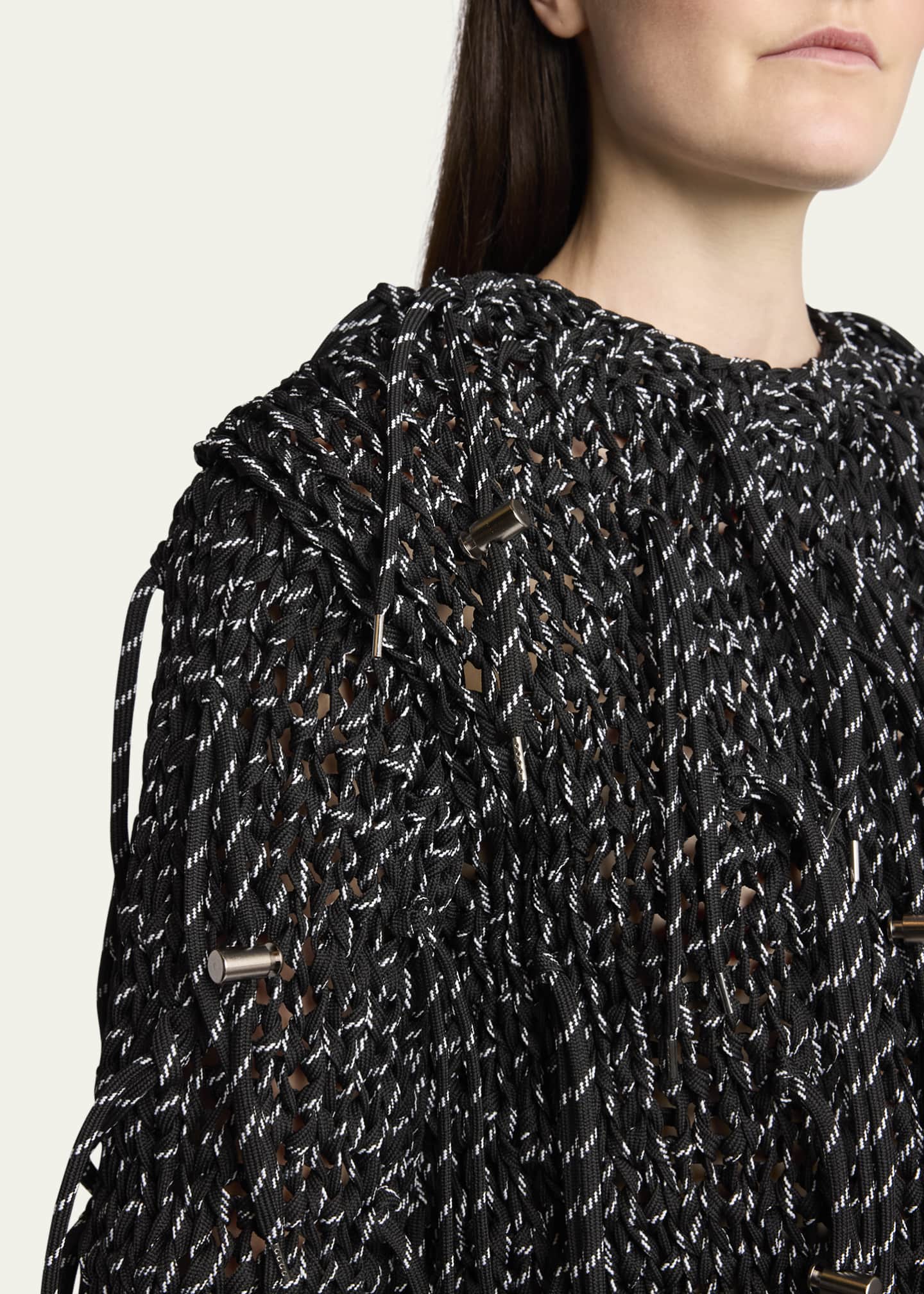 SACAI Shoelace Long Sleeve Sweater Image 5 of 5
